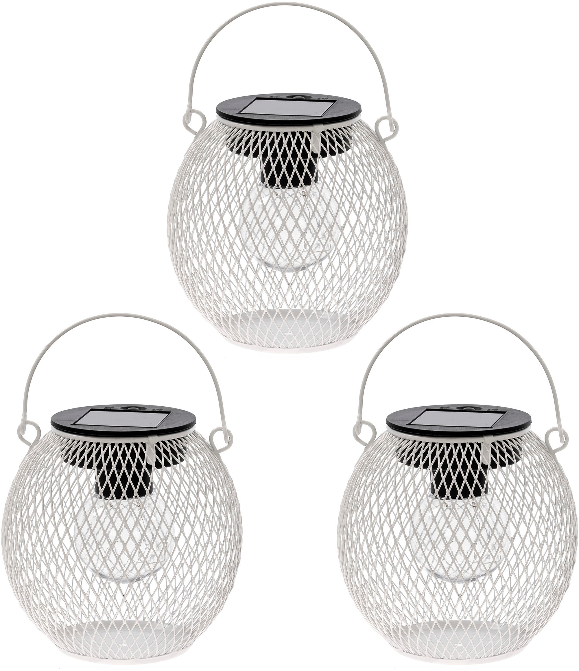my home LED Solarleuchte "Aislinn, LED-Metalllaterne, 3er Set", Leuchtmitte günstig online kaufen