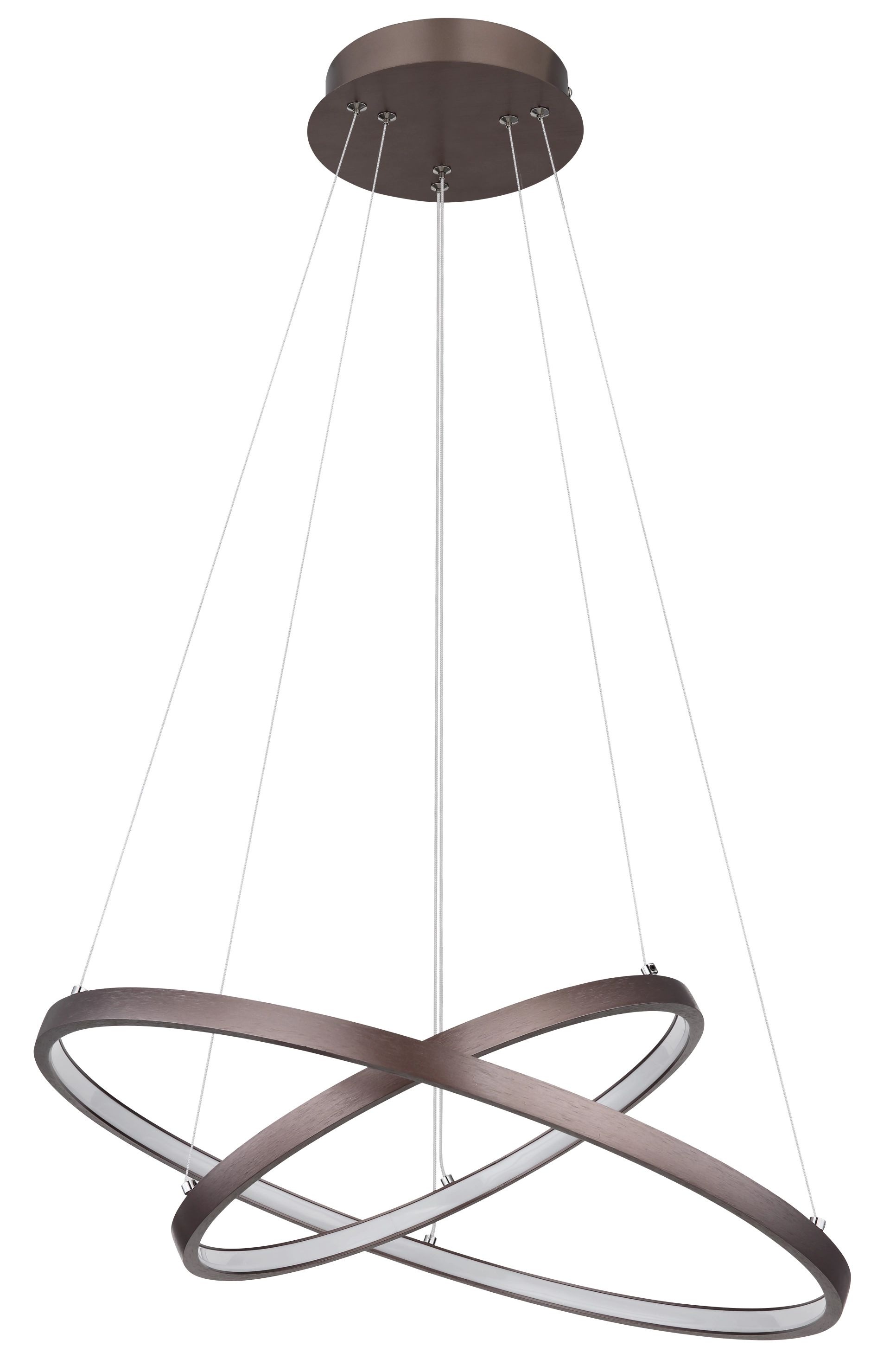 "GLOBO LIGHTING LED-Hängeleuchte ""RALPH"", braun (kaffeefarben matt), 1 Stk., Leuchten, Hängelampe, höhenverstellbar, beweglich, Esszimmer