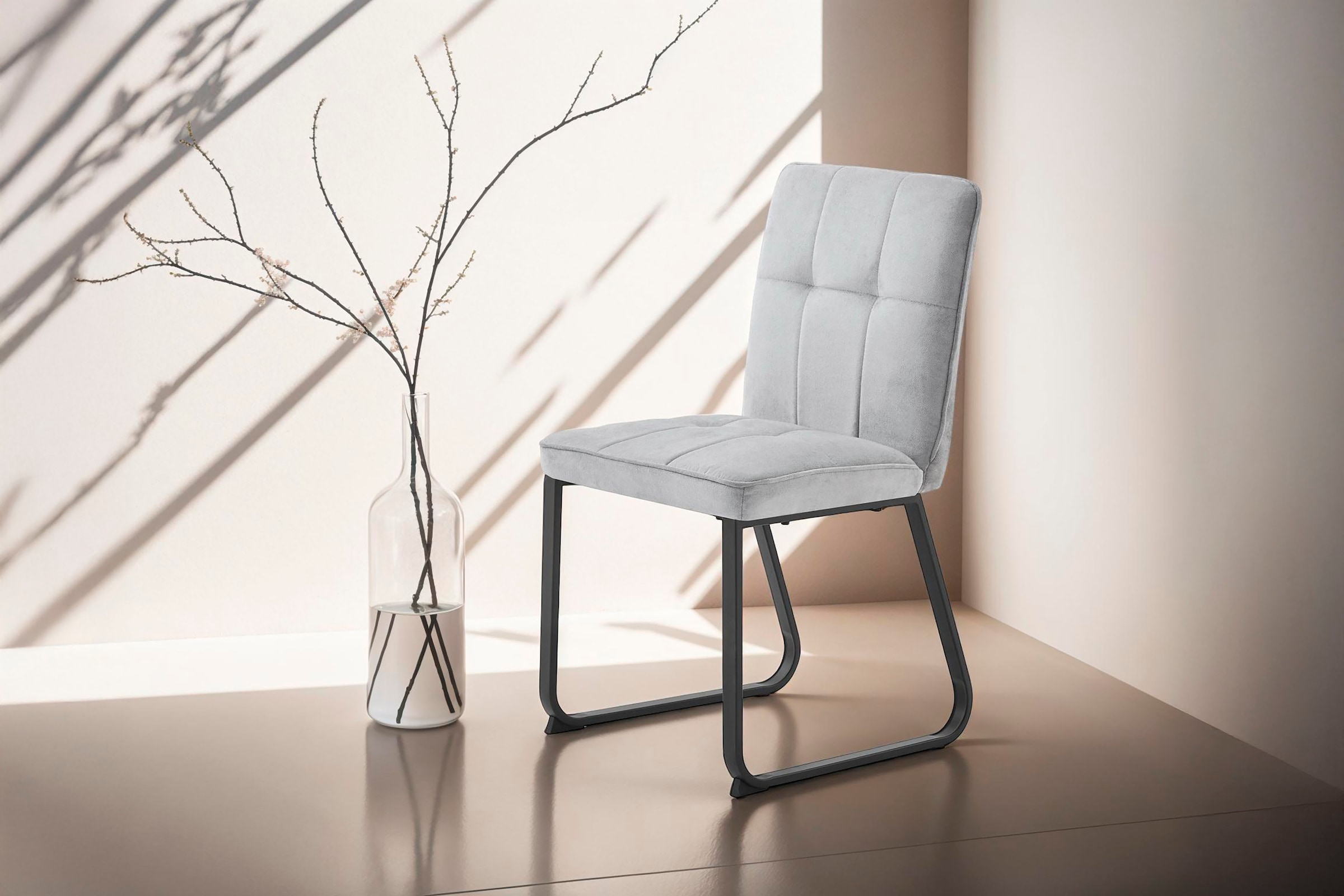 byLIVING Esszimmerstuhl "Talea" (Set) 2 Stk.Nosagfederung im Sitz, Cord Sto günstig online kaufen