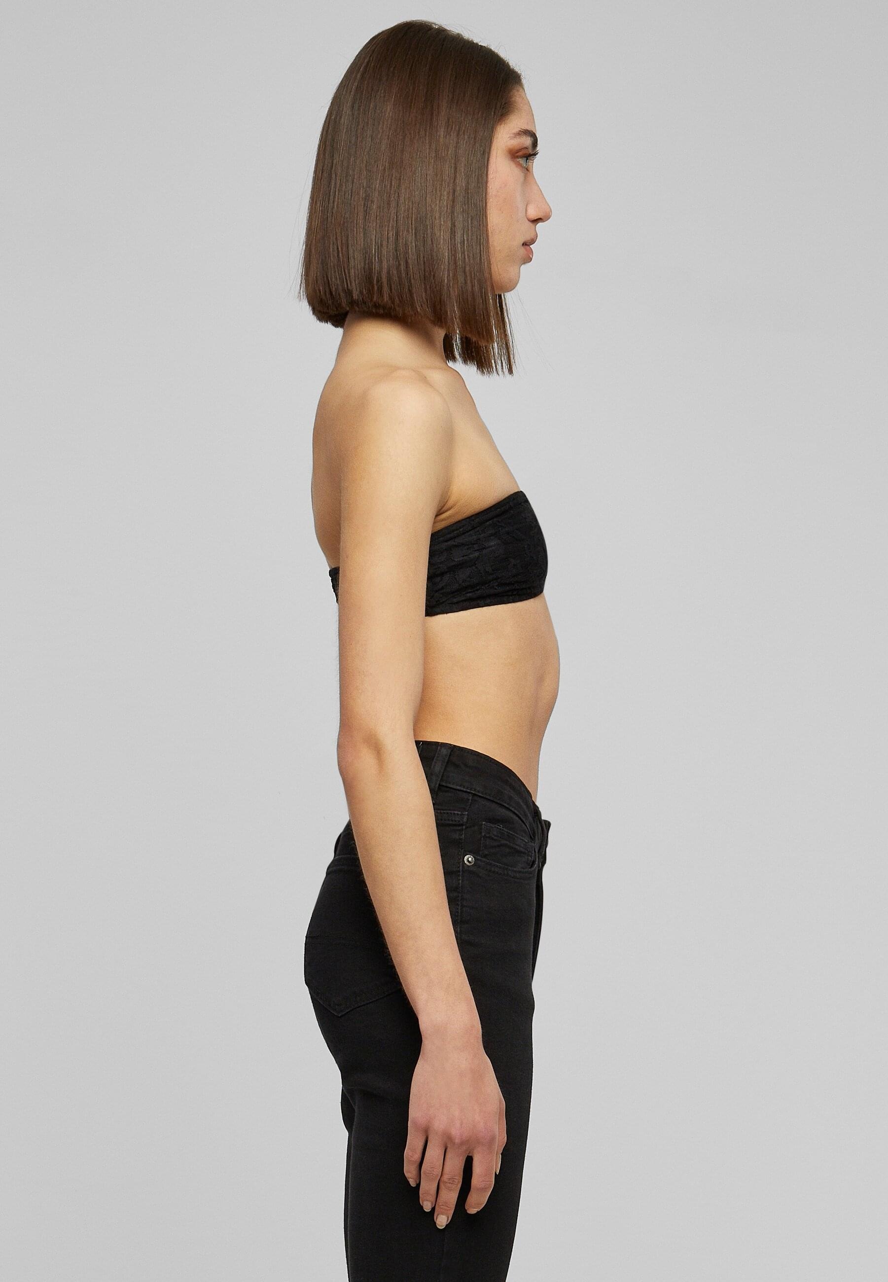 URBAN CLASSICS Sport-BH »Urban Classics Damen Ladies Laces Bandeau«