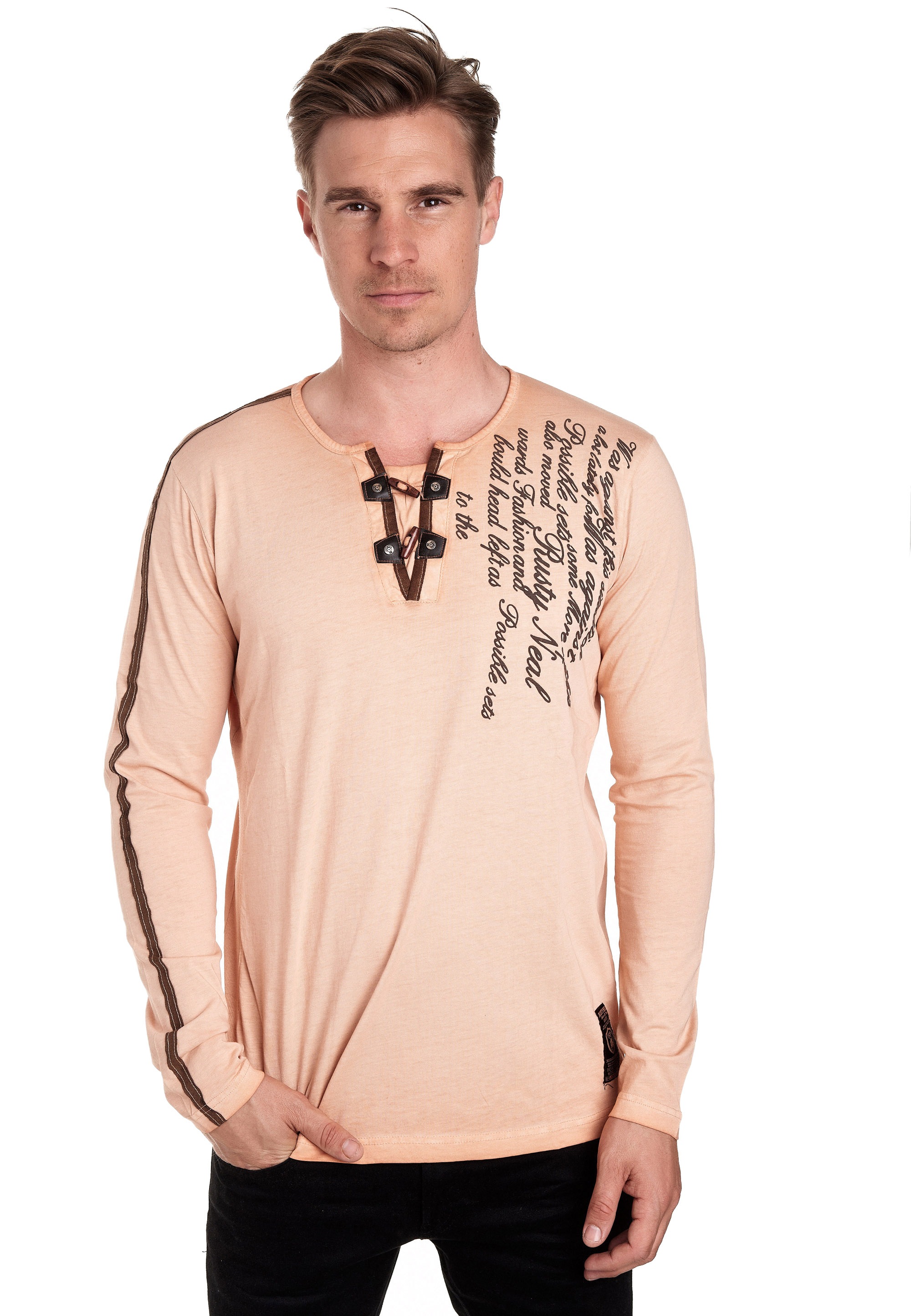 Rusty Neal Langarmshirt, in ausgefallenem Design