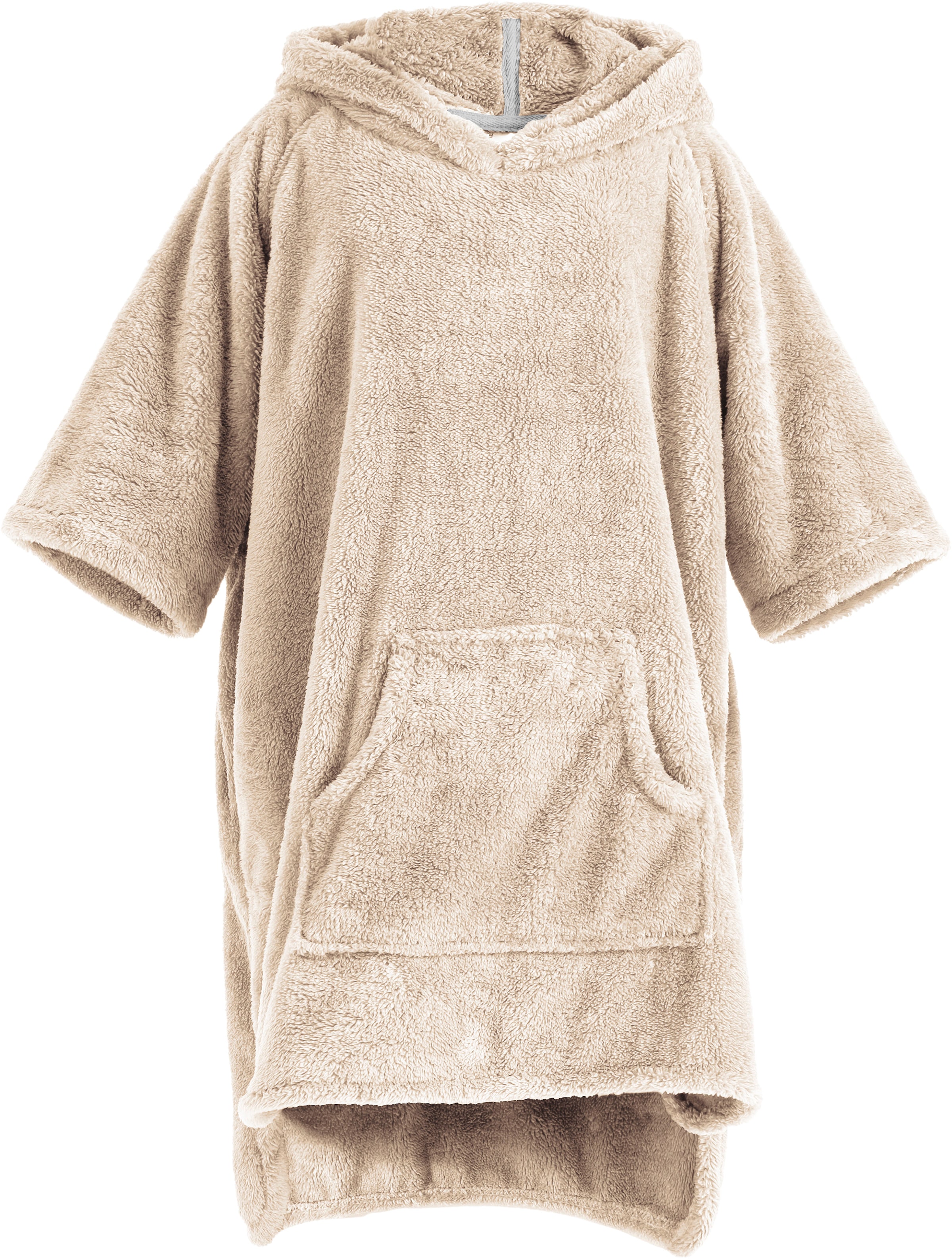my home Badeponcho »Lillou, für Kinder, ideal für Urlaub oder im Schwimmbad«, (1 St.), weich und kuschelig, Fleece, plüsch, Surfponcho
