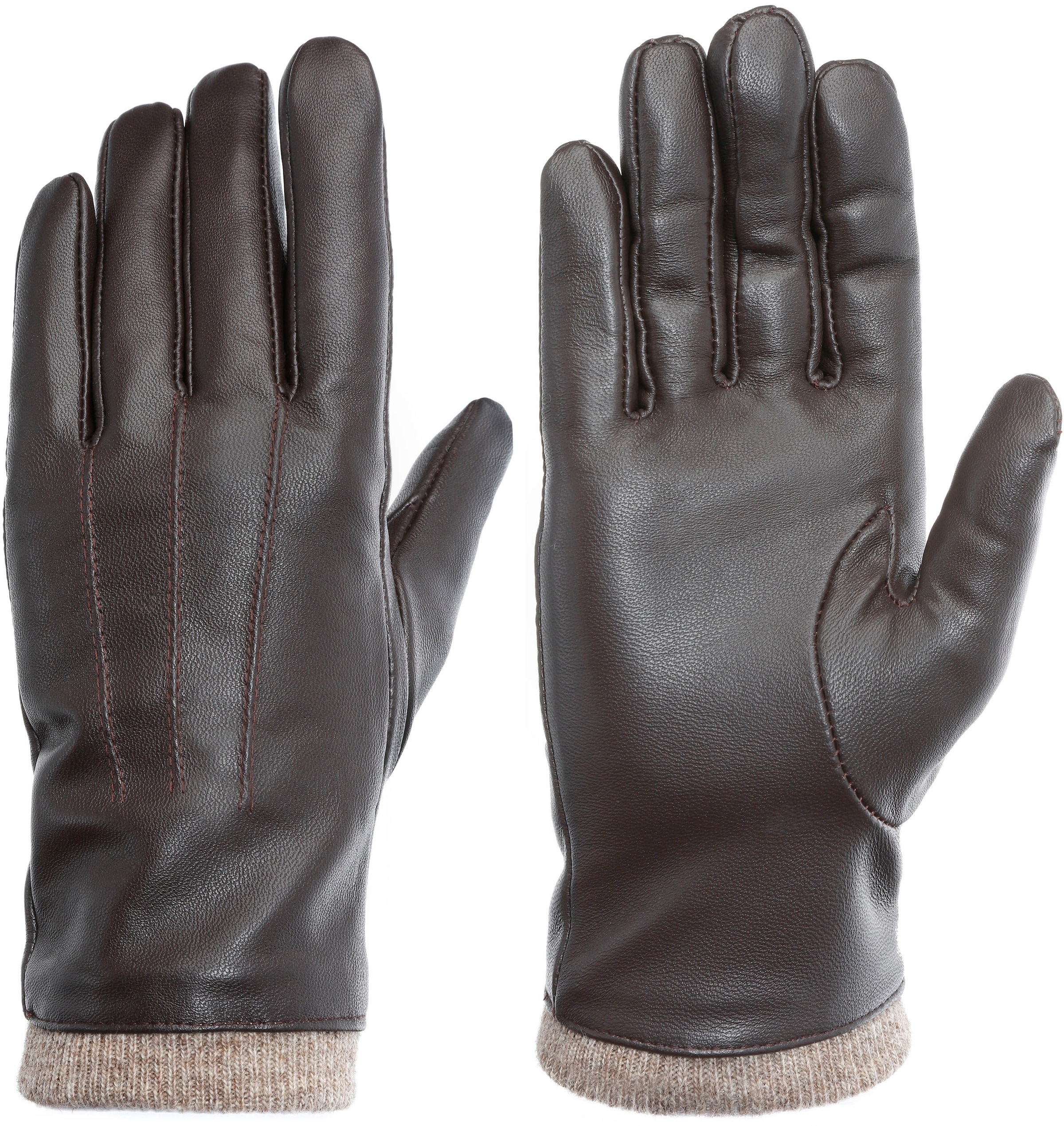 PEARLWOOD Lederhandschuhe "Daisy" Touchscreenfähig - mit 10 Fingern bedienb günstig online kaufen