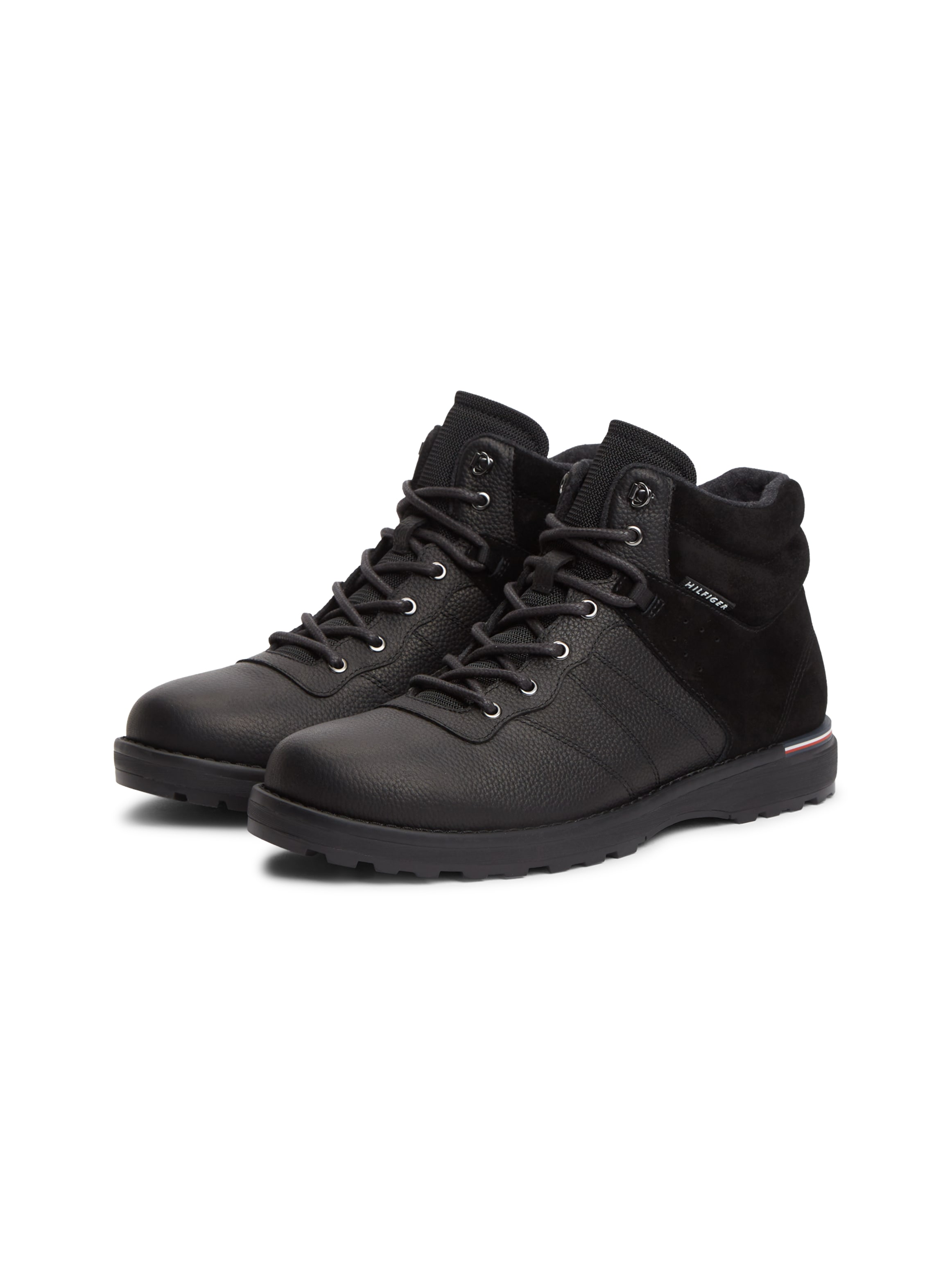 Tommy Hilfiger Schnürboots »CORPORATE OUTDOOR WARM LTH BOOT«  Schnürstiefelette mit weich gepolstertem Schaftrand
