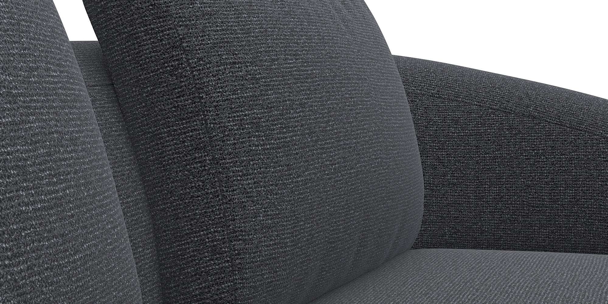 FLEXLUX Ecksofa »Torino, rund, L-Form, Sofa-Ecke mit Ottomane«, Modernes, organisches Sofa-Design, Kaltschaum, Wellenunterfederung