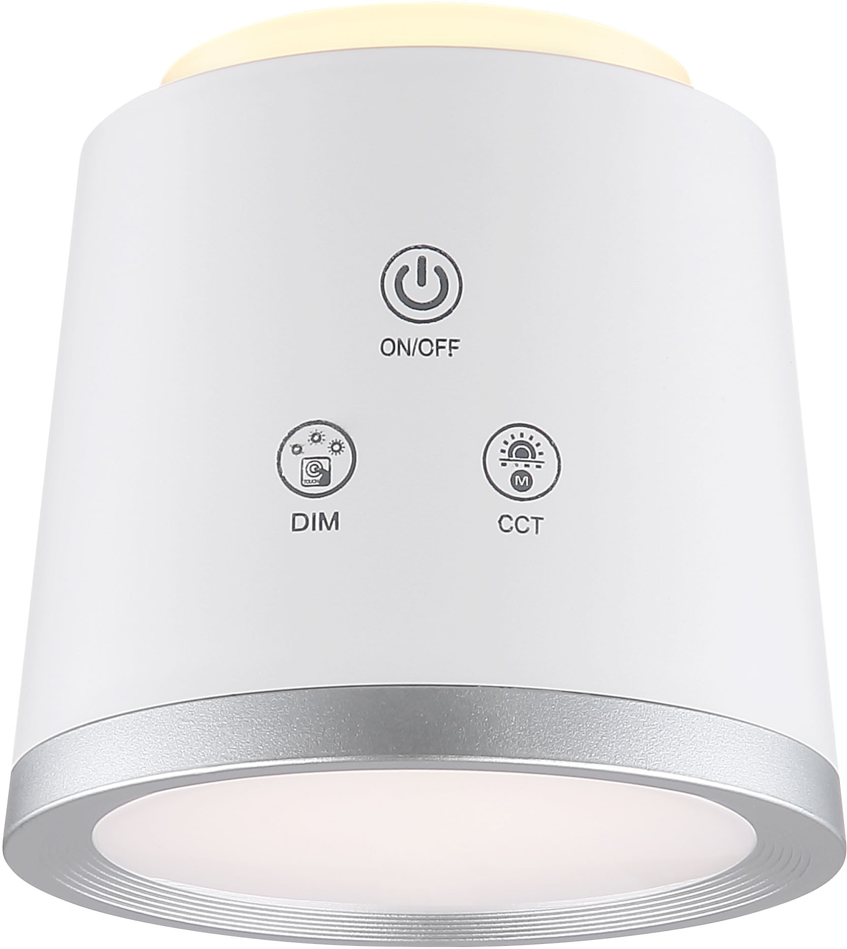 GLOBO LIGHTING LED Tischleuchte »MEEYA«, Leuchtmittel LED-Modul | LED fest integriert, Tischlampe/Arbeitszimmer/Bürotischleuchte/weiß/Touch Ein/Aus