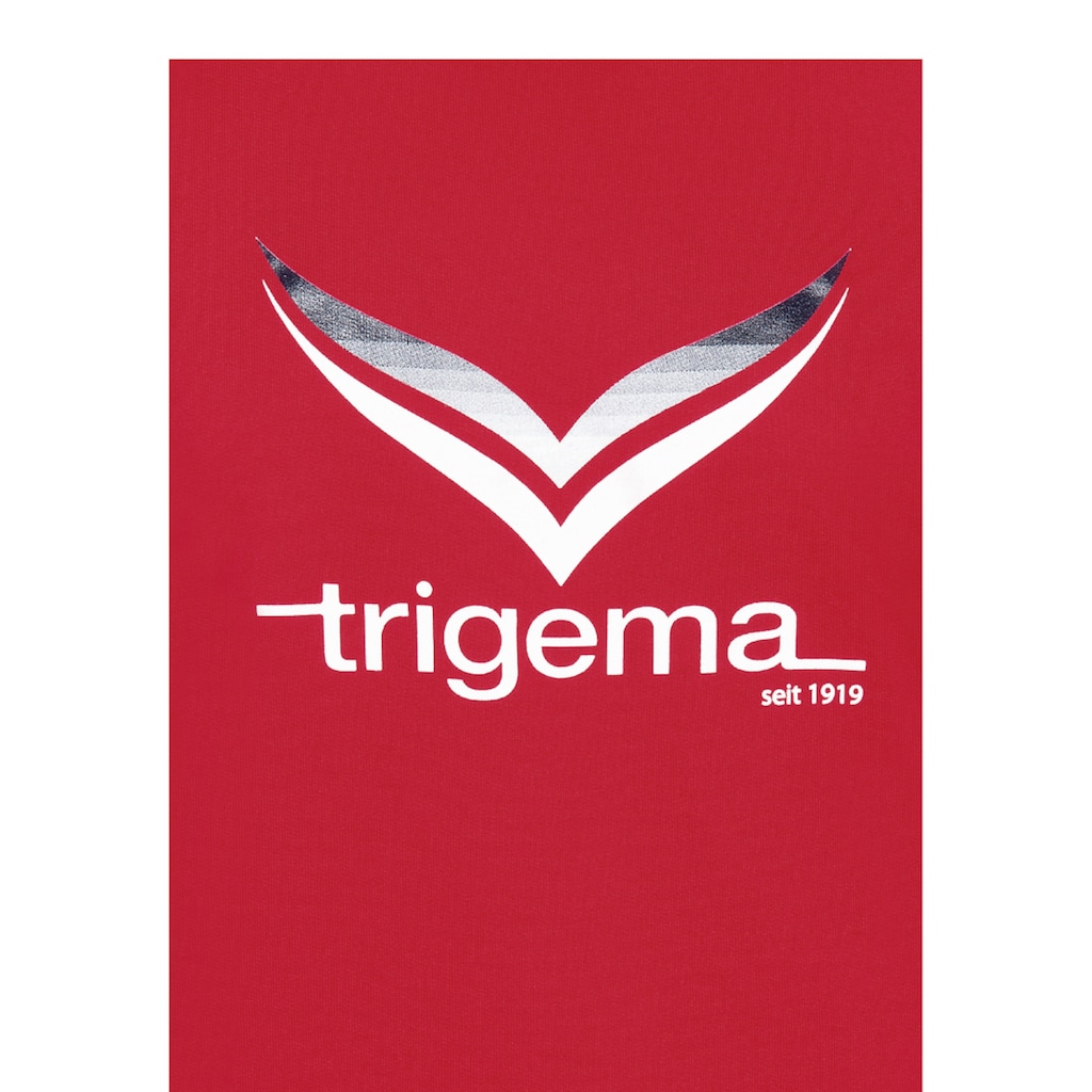 Marken Trigema Trigema Freizeitanzug, im Retro-Look rot