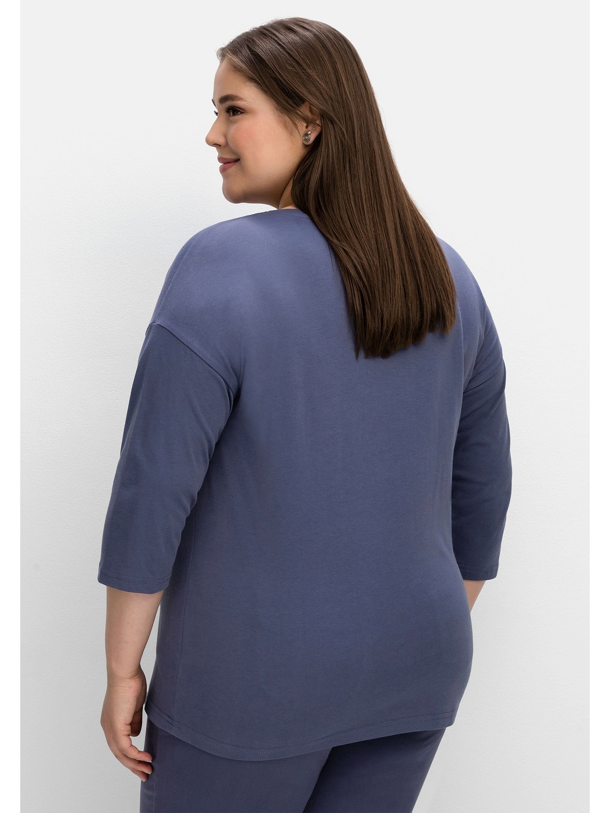 Sheego 3/4-Arm-Shirt »Große Größen«, mit BAUR kaufen Frontdruck | online