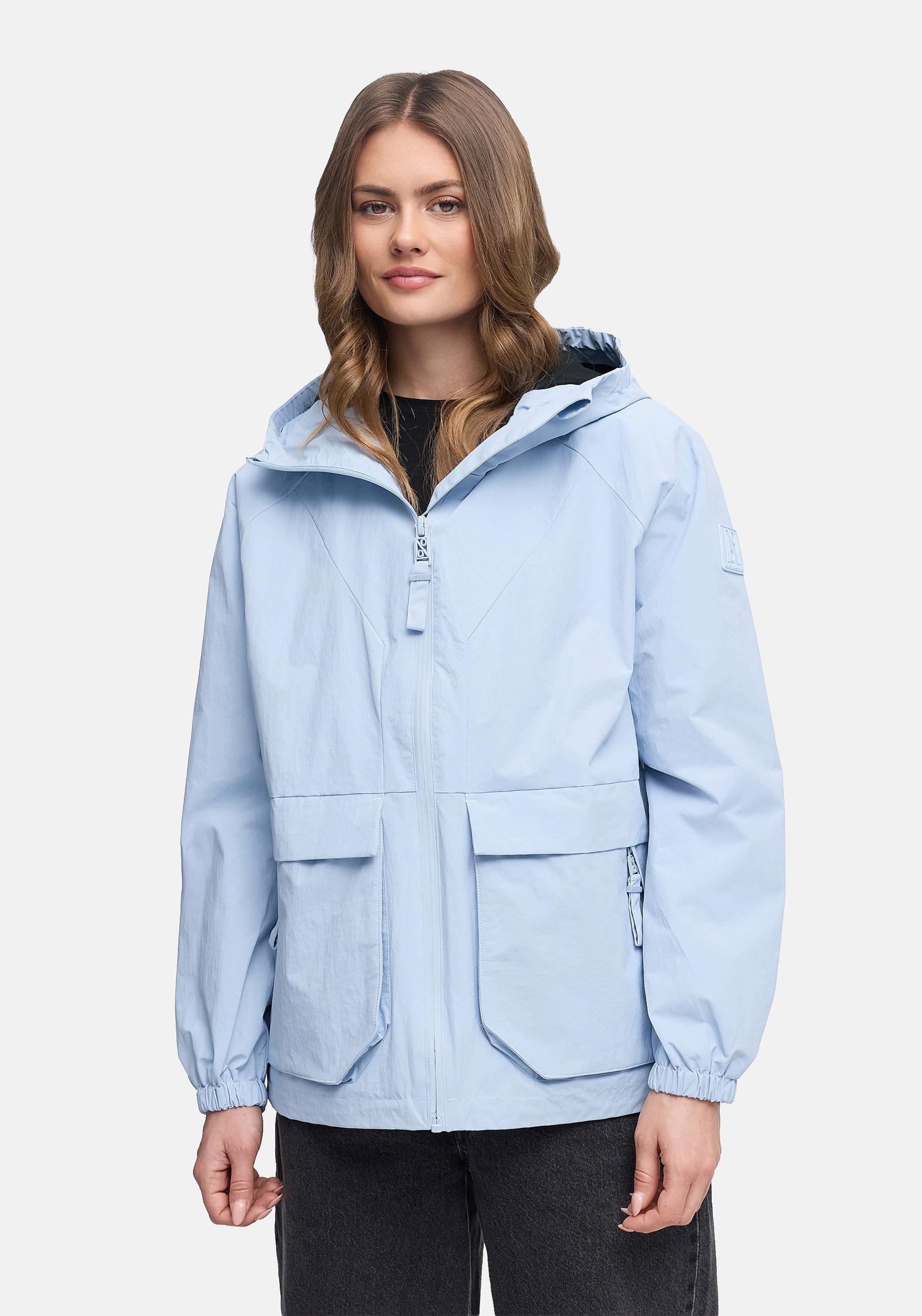 Navahoo Outdoorjacke "Donnerwetter 14" mit Kapuze Wasserdichte Übergangsjacke mit Kapuze