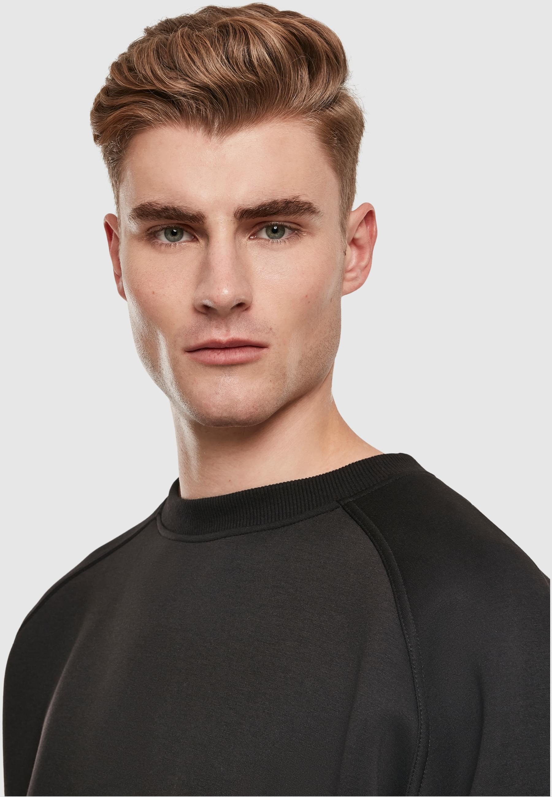 URBAN CLASSICS Rundhalspullover »Urban Classics Herren Raglan Zip Pocket Crew«, (1 tlg.)