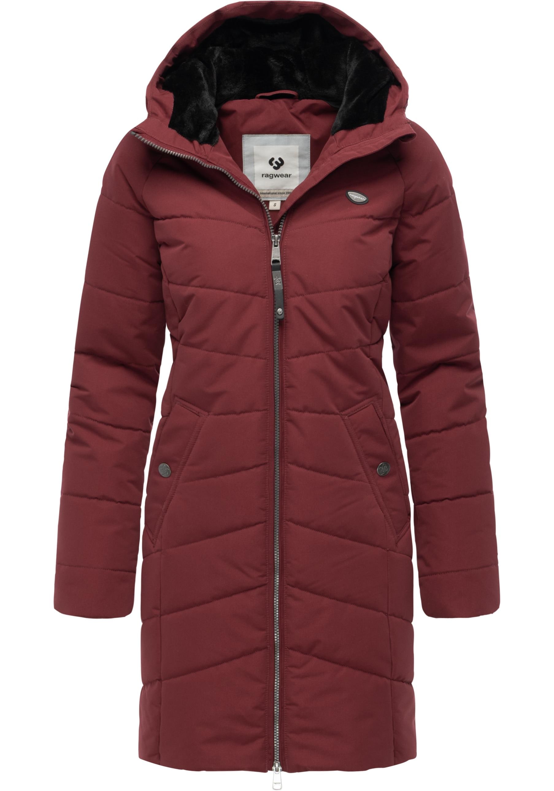 Ragwear Wintermantel "Noita YOUMODO" Winter Steppmantel mit Kapuze
