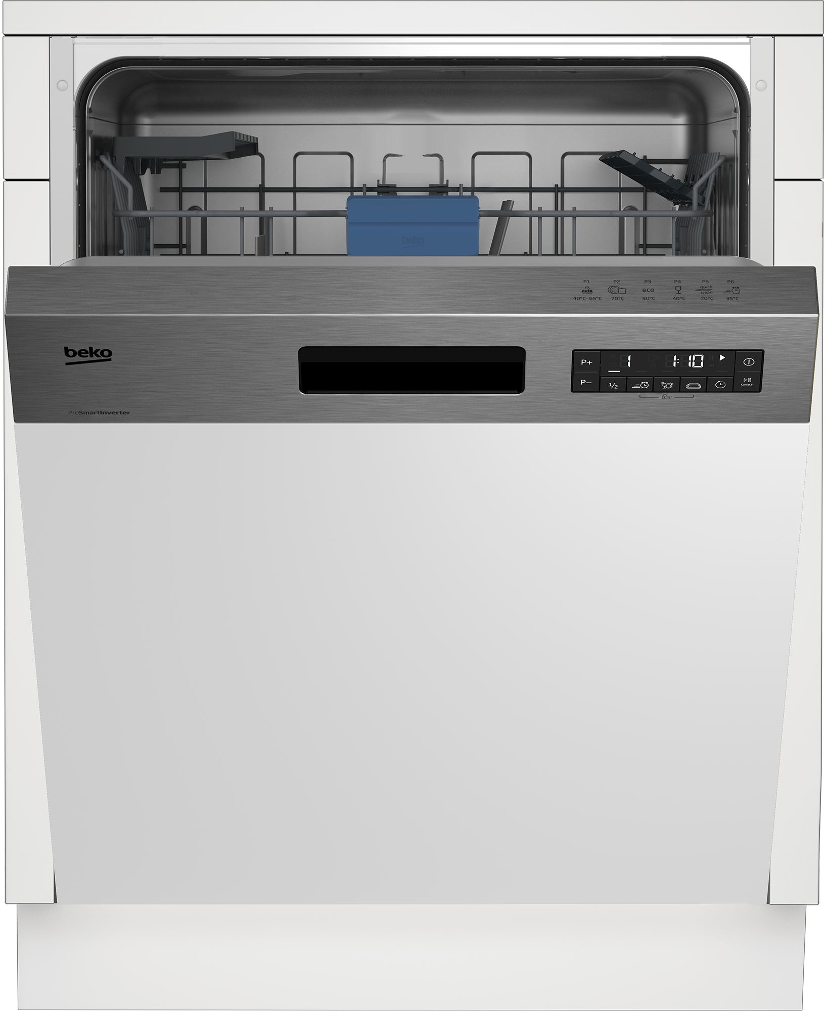 BEKO teilintegrierbarer Geschirrspüler »BDSN36451X« 9,5 l 14 tlg. Maßgedecke