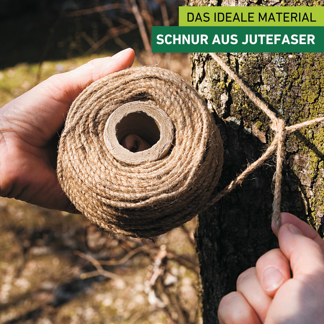 Windhager Pflanzschnur »Jute-Schnur, Garn zur Befestigen von Pflanzen« 1 Stk. tlg. Vliesen und Matten, erhältlich in 1,5 mm x 170 m oder 4 mm x 50 m