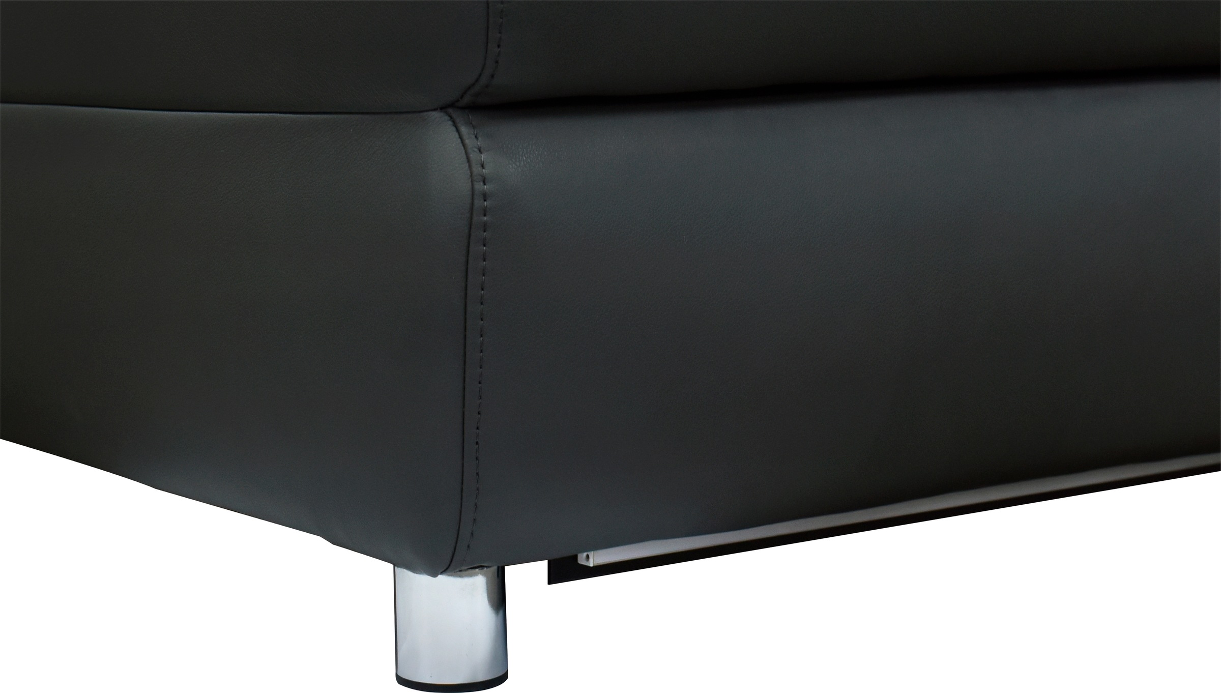 Places of Style Ecksofa »Pareli, L-Form, 259cm,m. Recamiere, Echtleder, Kunstleder, Webstoff«, man. o. elektr. Relaxfunktion, USB/Kopfteilverstellg u. LED