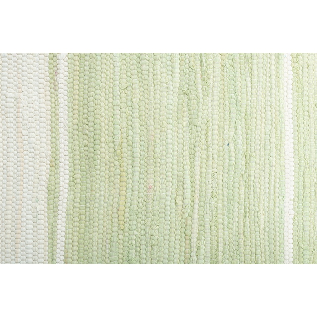 THEKO Läufer »Stripe Cotton«, rechteckig, Handweb Flachgewebe, reine  Baumwolle, handgewebt, mit Fransen | BAUR