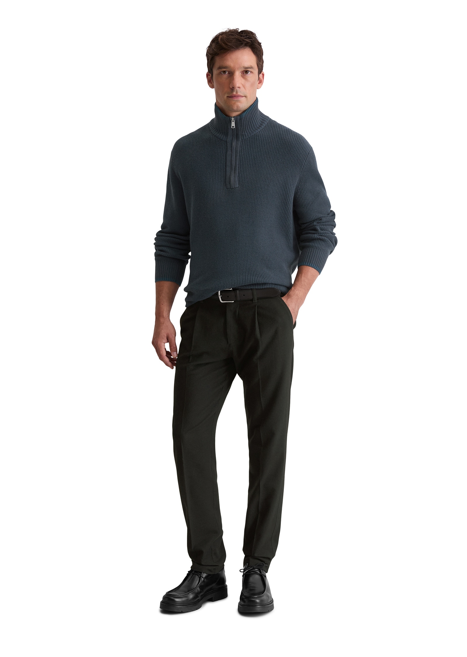 Marc O'Polo Troyer »aus softem Baumwolle-Schurwolle-Mix«