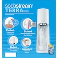SodaStream Wassersprudler »TERRA«, (Set), inkl. 1x CO2-Zylinder CQC und 1x 1L spülmaschinenfeste Kunststoff-Flasche