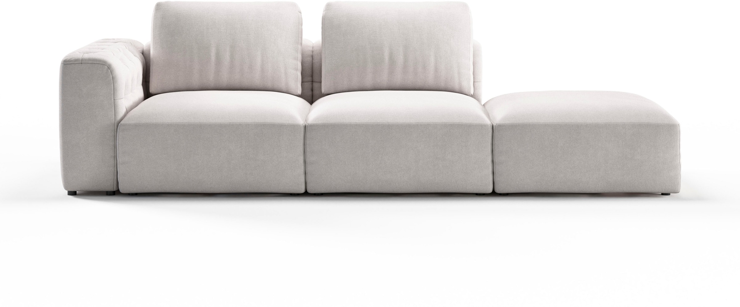 Home affaire Chaiselongue "Cushid" Modul-Sofa, bestehend aus 2-Sitzer und H günstig online kaufen