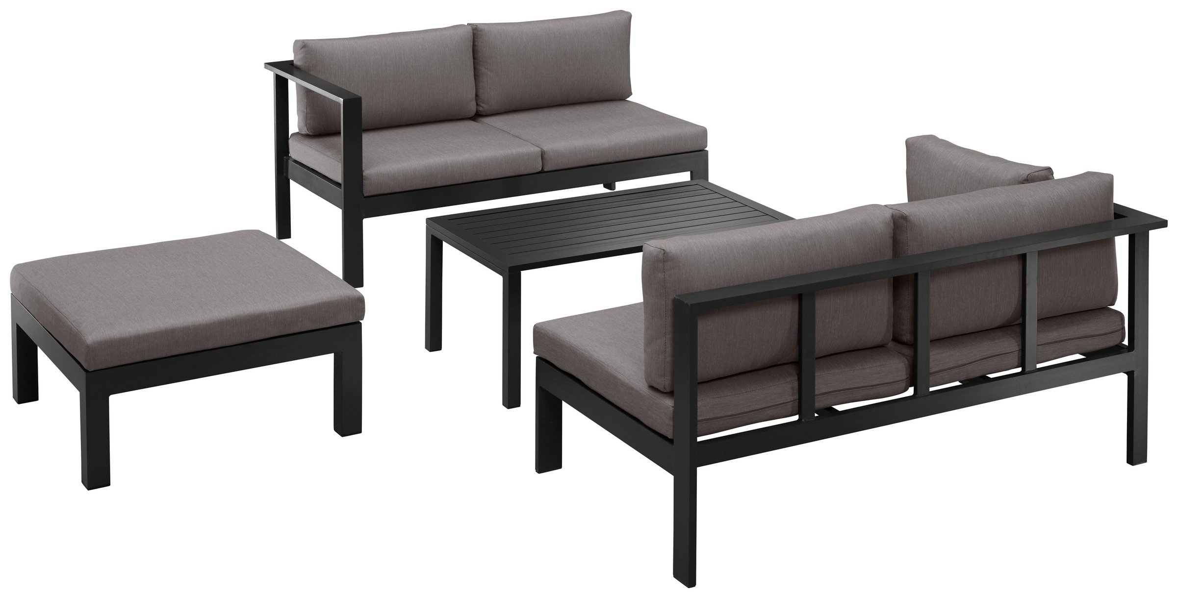 KONIFERA Gartenlounge-Set "Dubai" 14 Stk. tlg. Ecklounge, Tisch 100x59 cm, günstig online kaufen