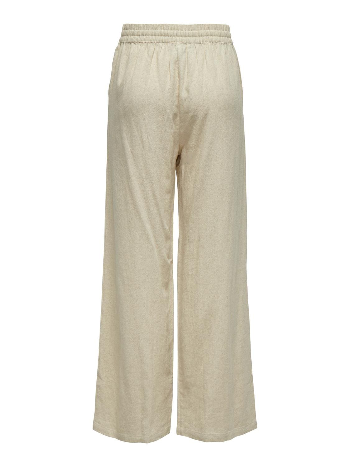JDY Leinenhose »JDYSAY LINEN HW WIDE PANT WVN NOOS«