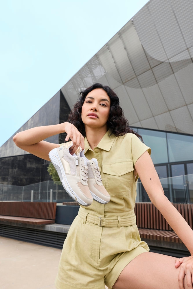 Rieker Sneaker  Schnürschuh, Halbschuh, Freizeitsneaker mit Reißverschluss