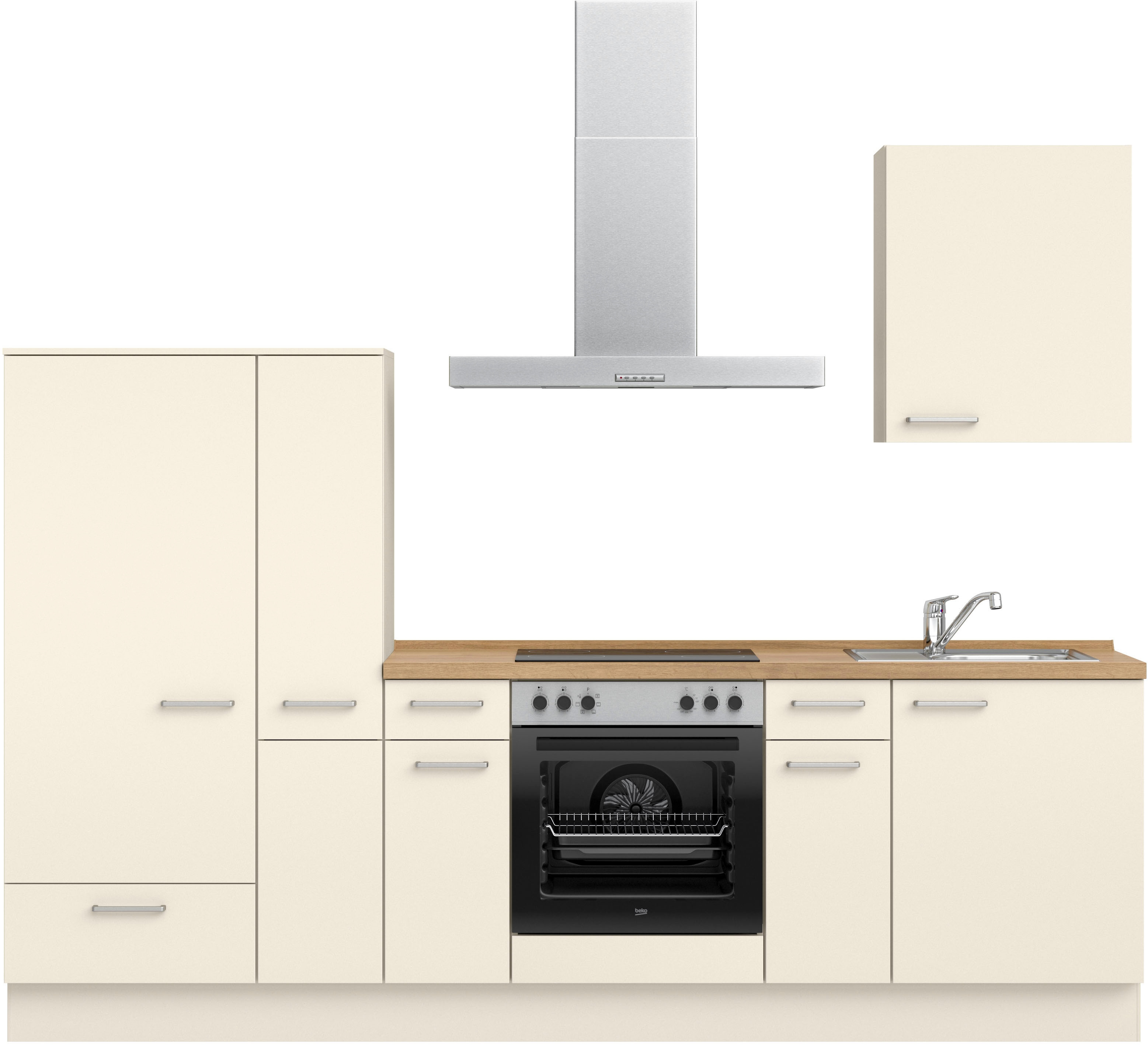 nobilia ""Touch I", NEU: individuell anpassbar mit gratis Profi-Beratung" vormontiert, Breite 270 cm, Ausrichtung wählbar, wahlw. mit E-Geräten