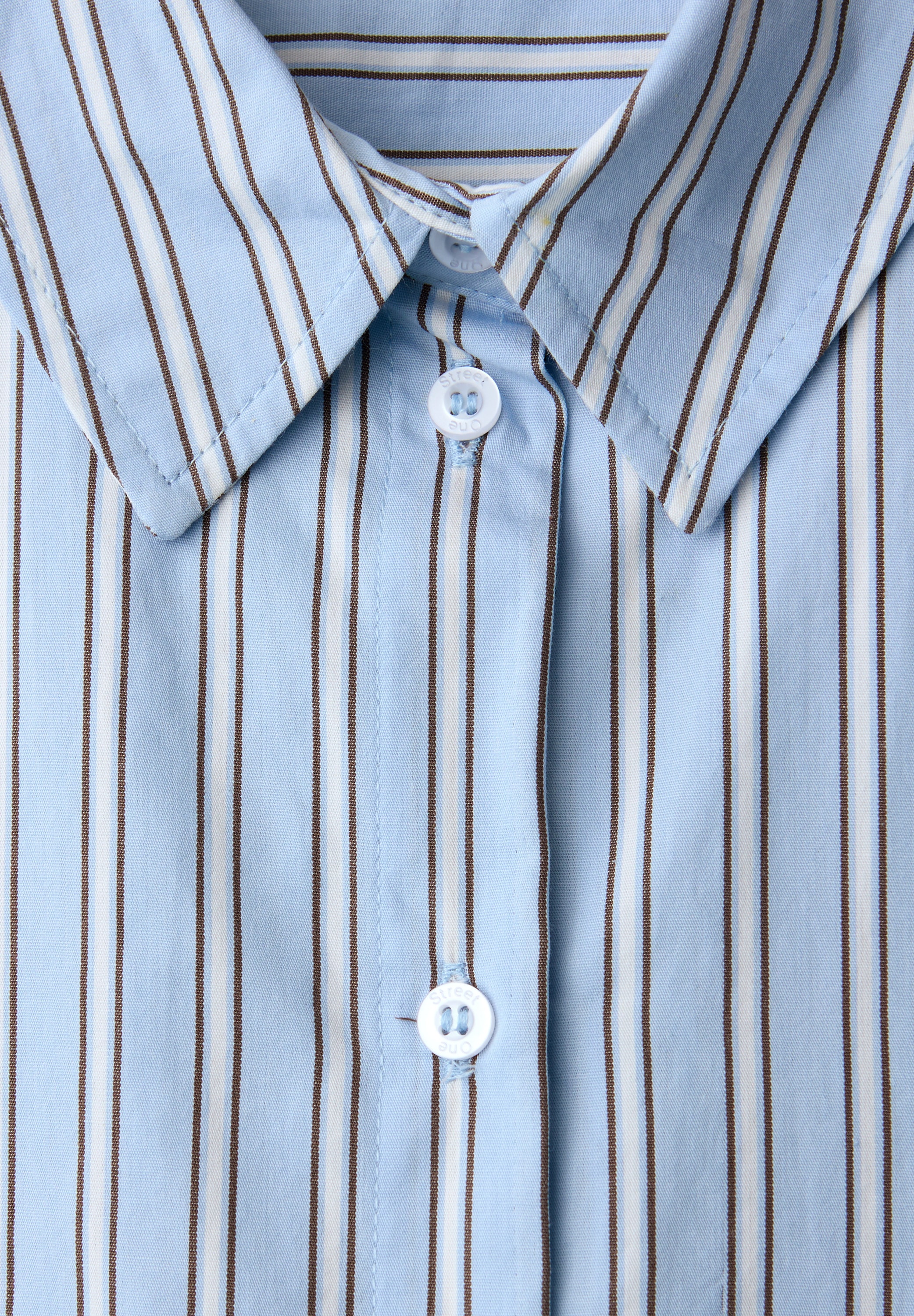 STREET ONE Langarmbluse aus reiner Baumwolle günstig online kaufen