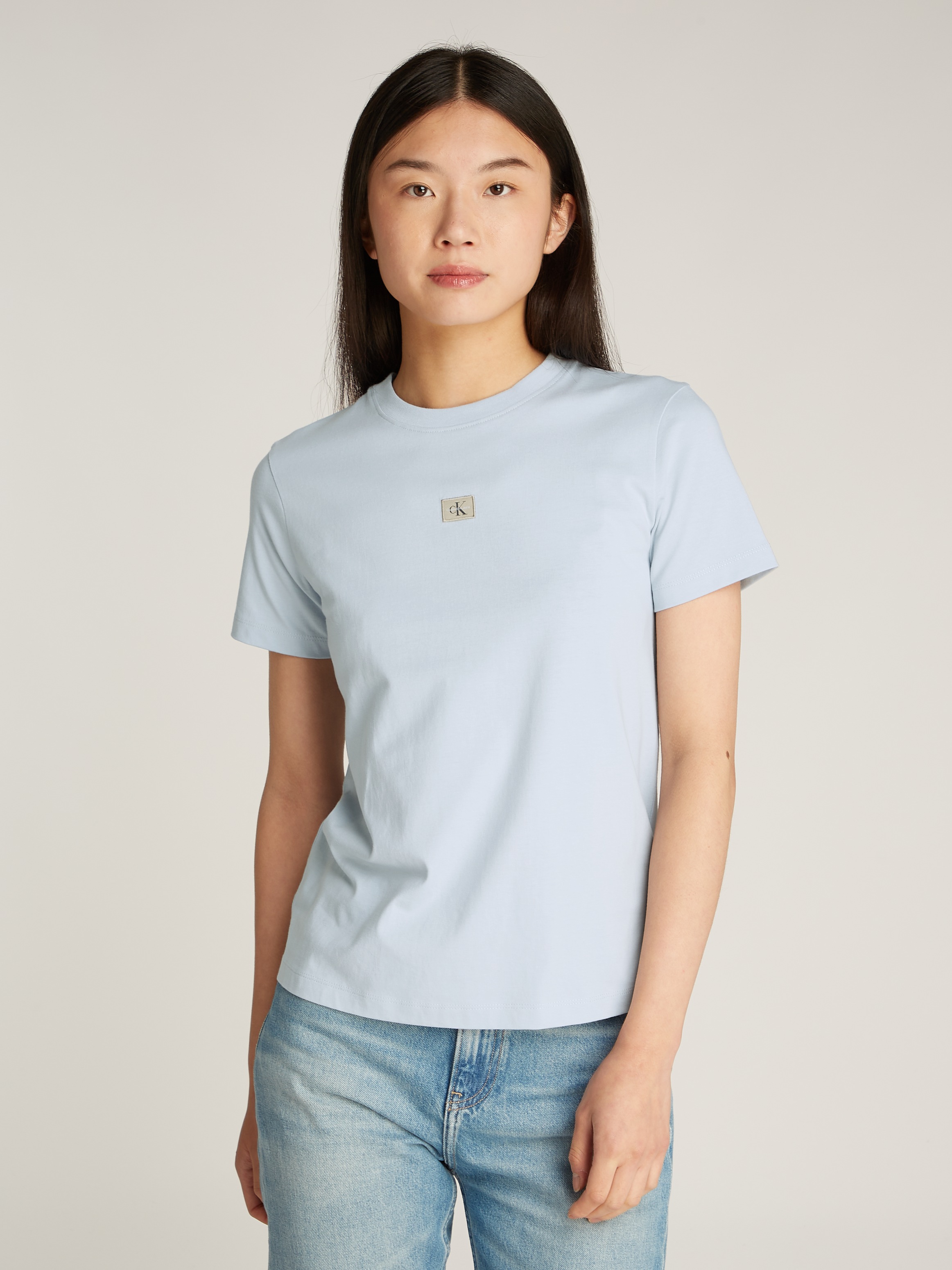 Calvin Klein Jeans "WOVEN LABEL REGULAR TEE" mit Logo günstig online kaufen