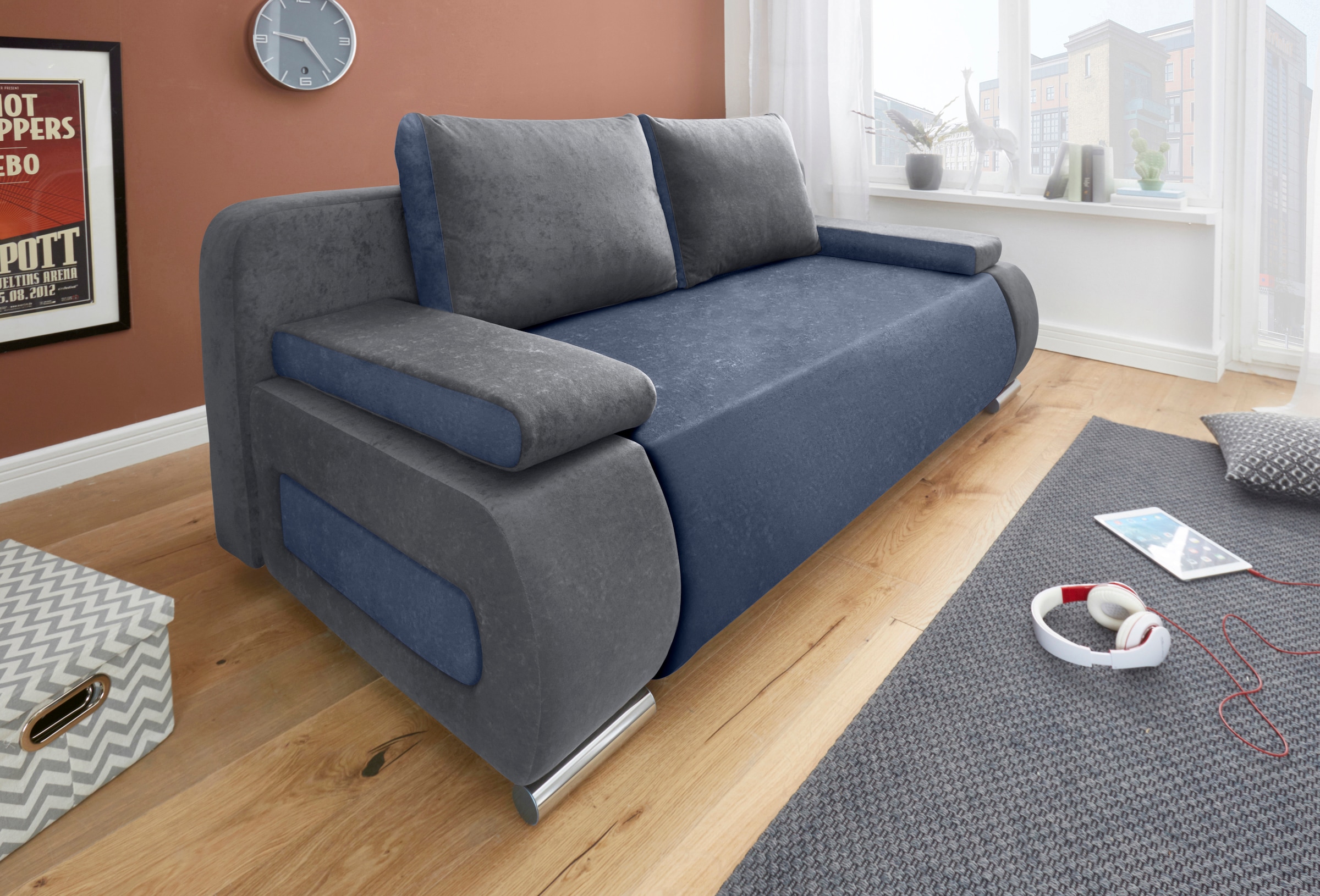 COLLECTION AB "Moritz B: 200 cm, Liegefl. 142x200 cm" Gästebettfunktion, frei stellbar, Wohnkomfort