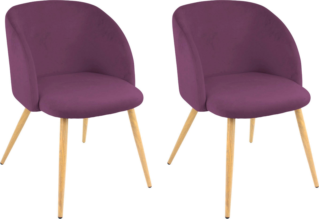 Paroli Armlehnstuhl "Dali" (Set) 2 Stk.(2 oder 4 Stück), mit Veloursbezug u günstig online kaufen