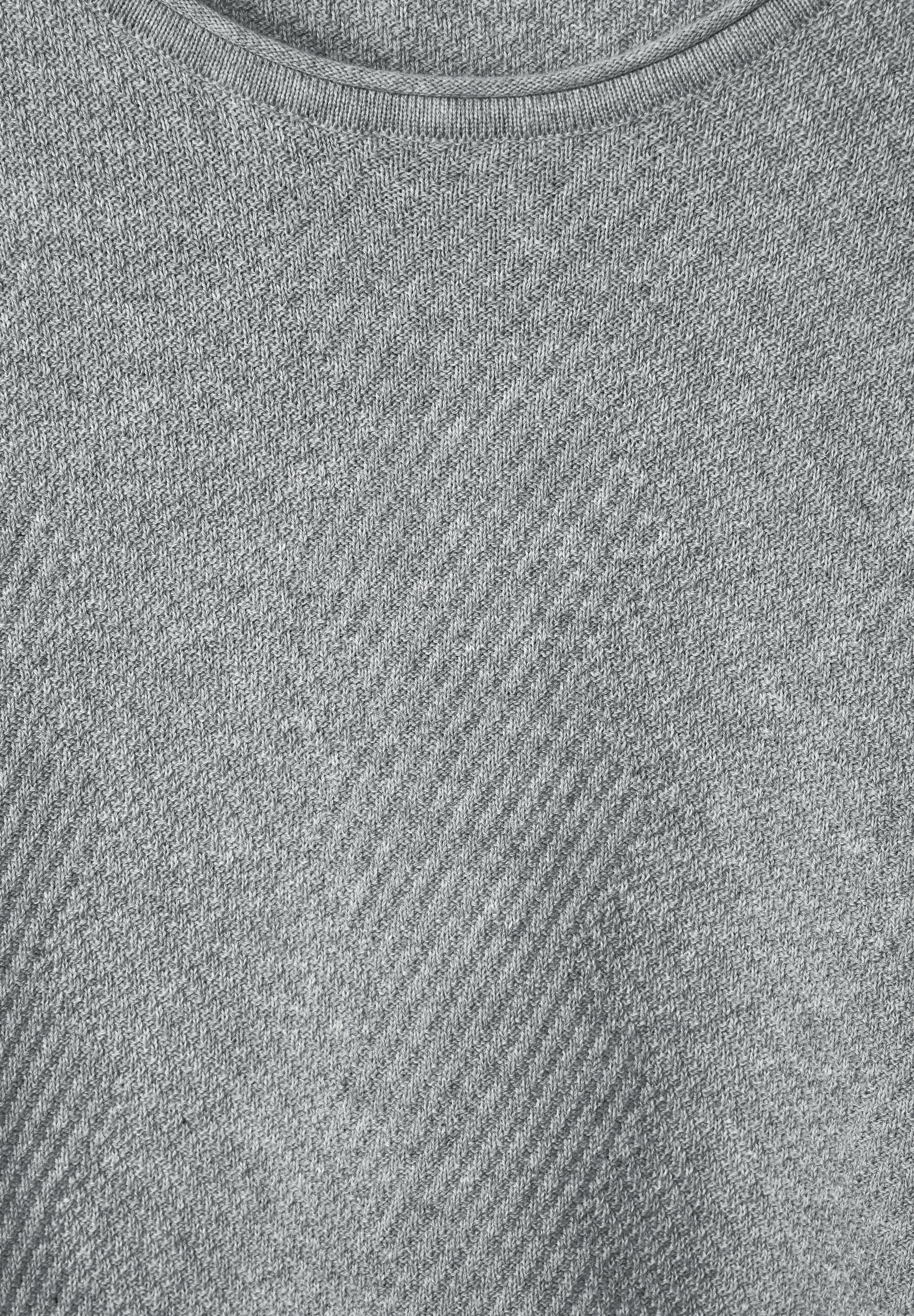 STREET ONE MEN Strickpullover, mit Rundhalsausschnitt