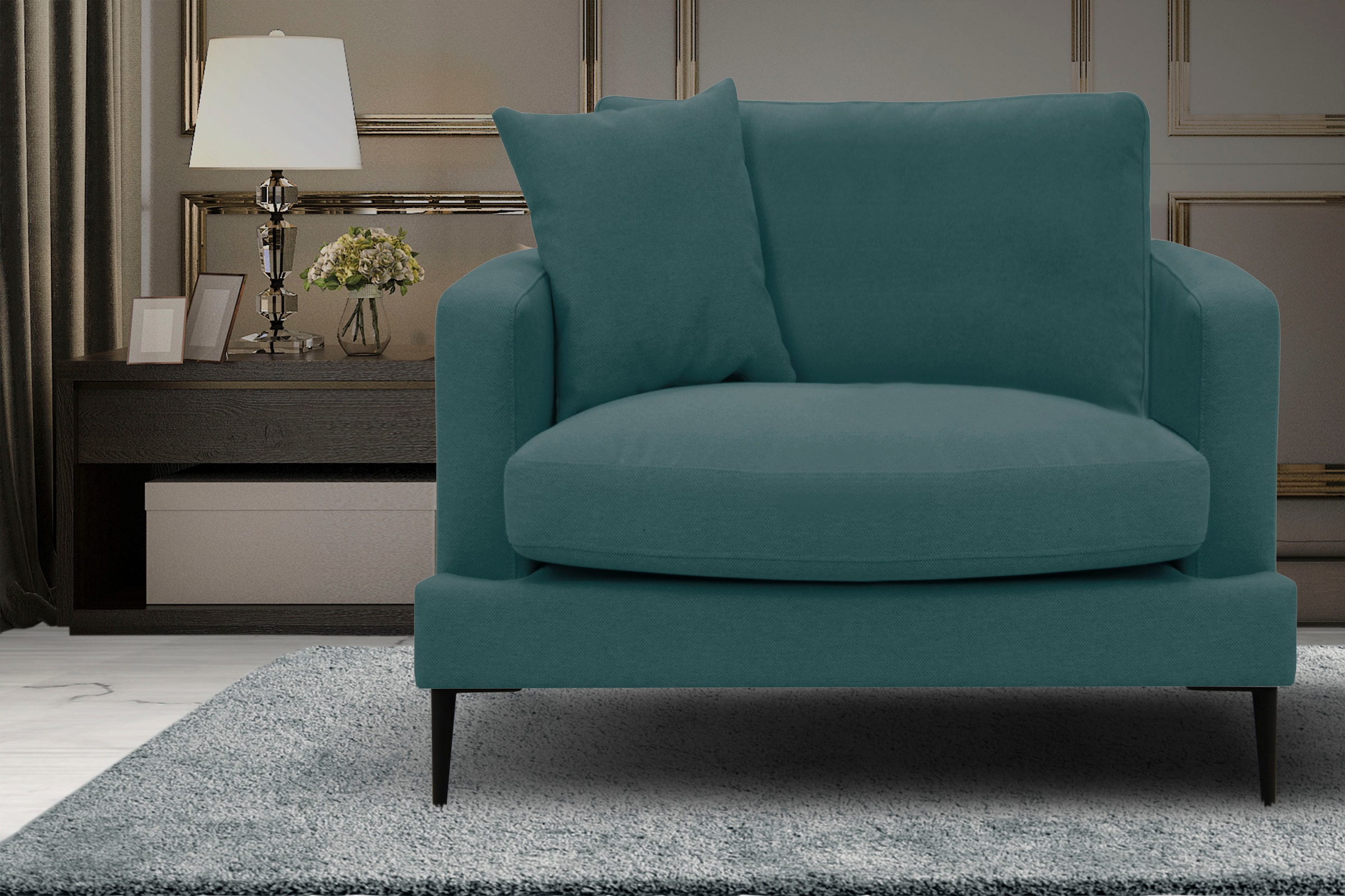 Leonique Sessel "Cozy Loungesessel, Designersessel, Maße B/T/H: 91/97/80 cm günstig online kaufen