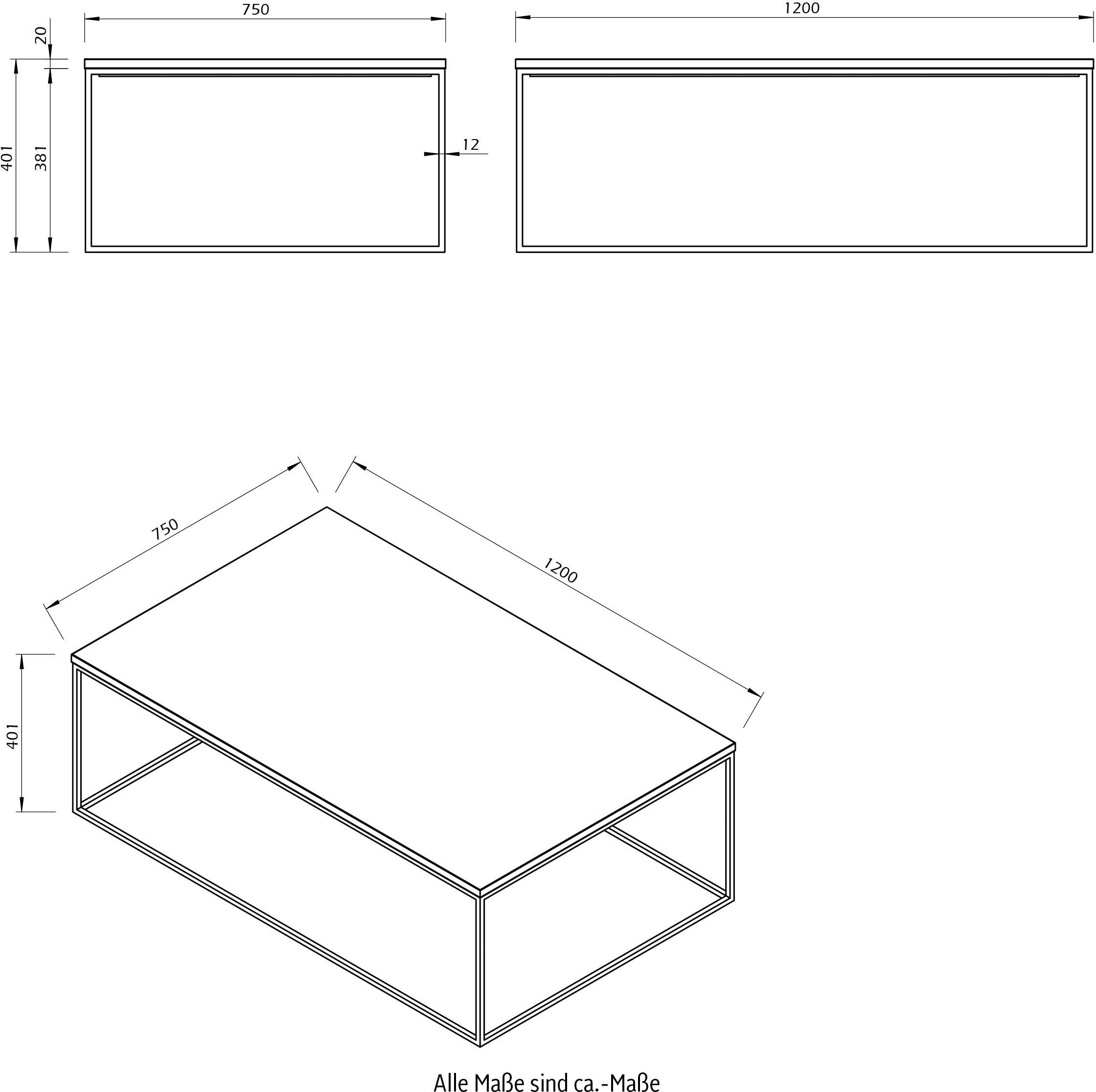 TemaHome Couchtisch »Gleam«, aus Marmor, wahlweise mit Gestell aus Chrom oder schwarzem Metall