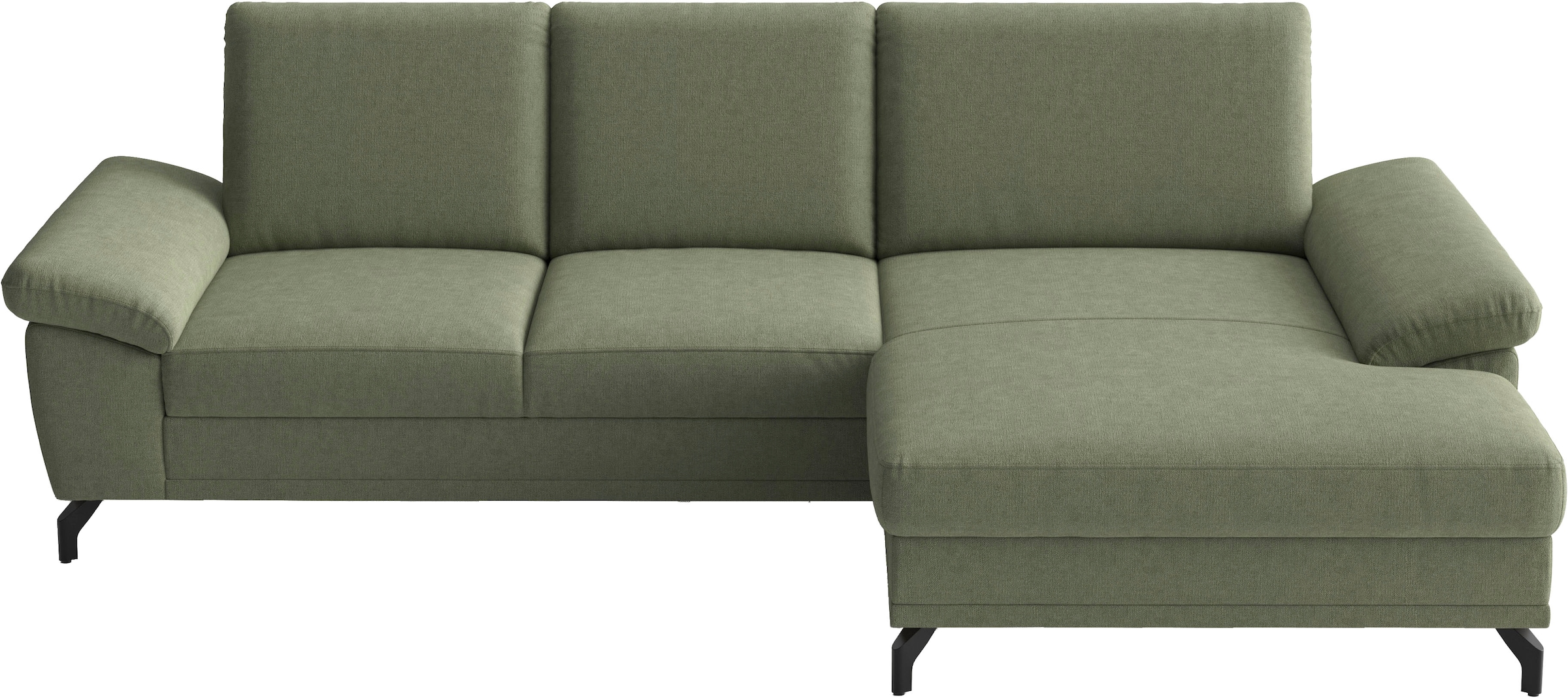 sit&more Ecksofa "Chelsea L-Form, B: 264 cm, Armteil- & Sitztiefenverstellung" optional Schlaffunktion und Bettkasten