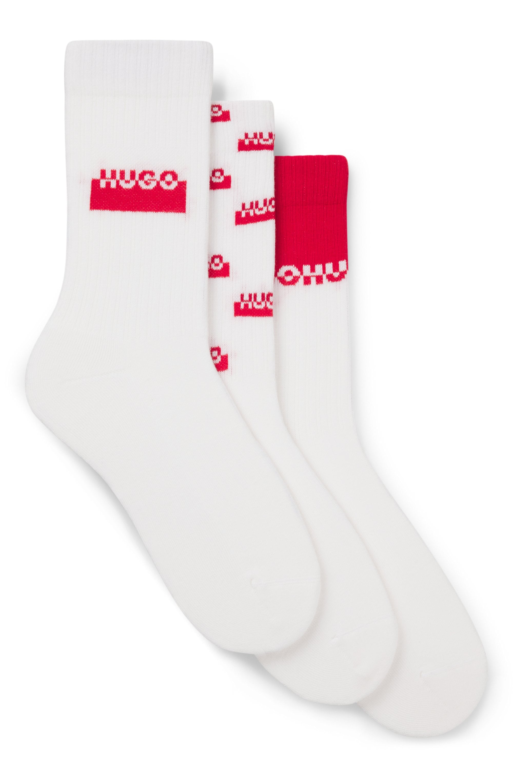 HUGO Underwear Freizeitsocken "3P QS SPLIT LOGO CC", (3 Paar), mit verschie günstig online kaufen