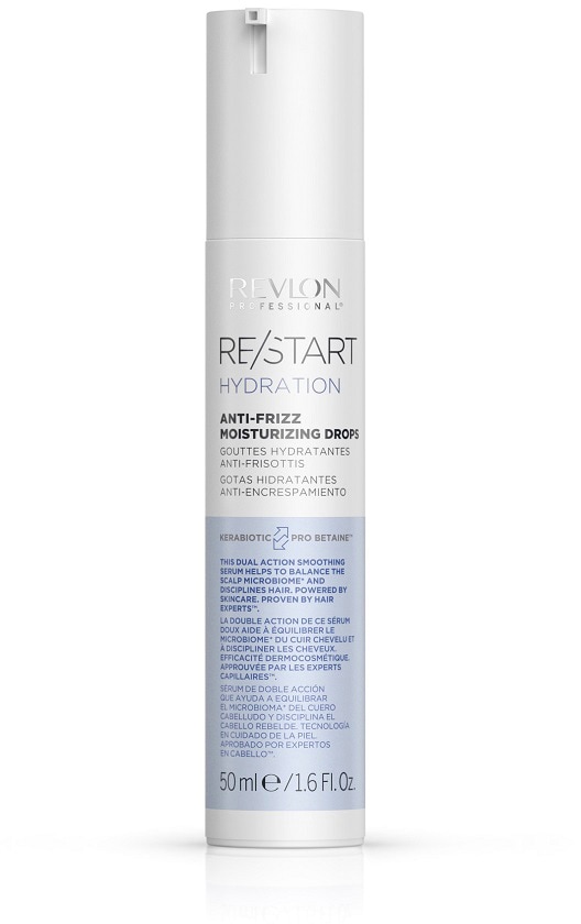 Kinder Haarserum "Re/Start HYDRATION Anti-Frizz Moisturizing Drops 50 ml", 50ml, blau, REVLON PROFESSIONAL, Haarpflegemittel, Sorgt für Feuchtigkeit,