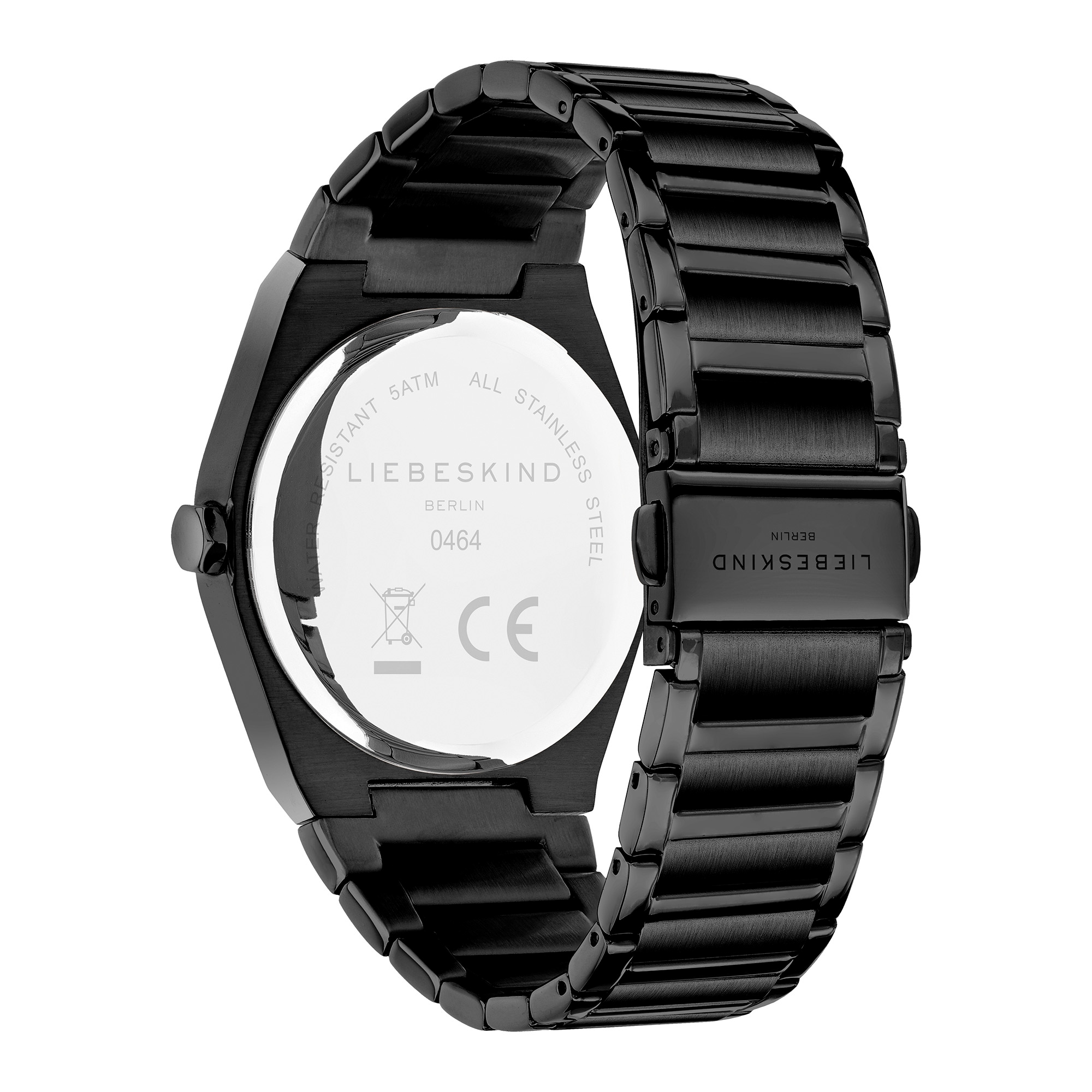 Liebeskind Berlin Quarzuhr »Minimalist 48 mm«, Armbanduhr, Damenuhr, Edelstahlarmband, analog