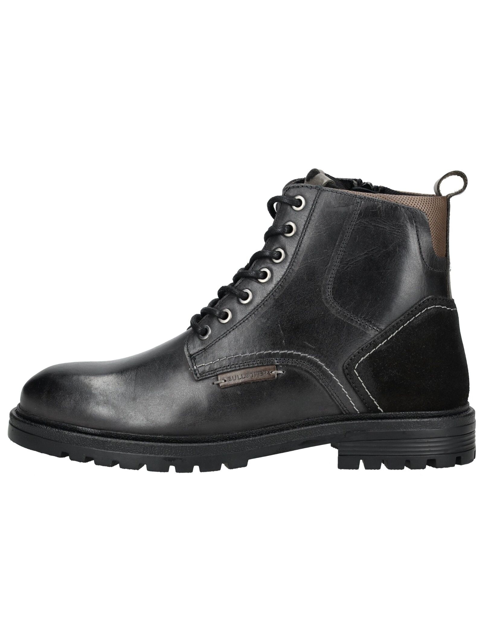 Bullboxer Schnürstiefelette "Bullboxer Stiefelette Leder/Textil" günstig online kaufen