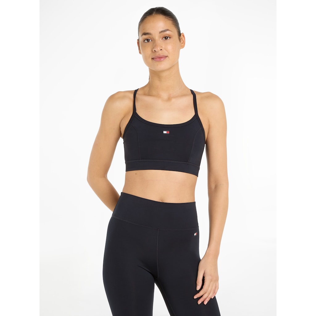 Tommy Hilfiger Sport Sport-Bustier »ESSENTIALS FLAG LOW INT BRA«, mit Trägern für leichten Halt