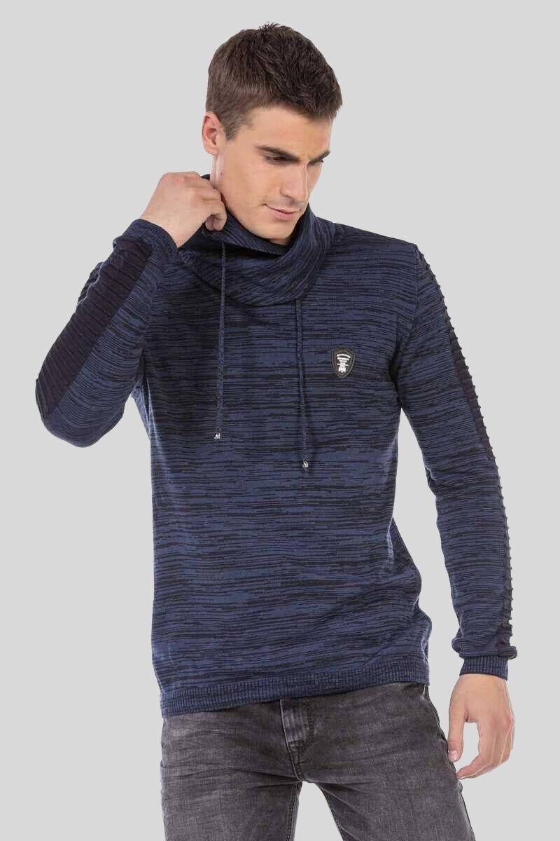 Thumbnail - Cipo & Baxx Schalkragenpullover "Pullover" 1 Stk. tlg. mit Schalkragen