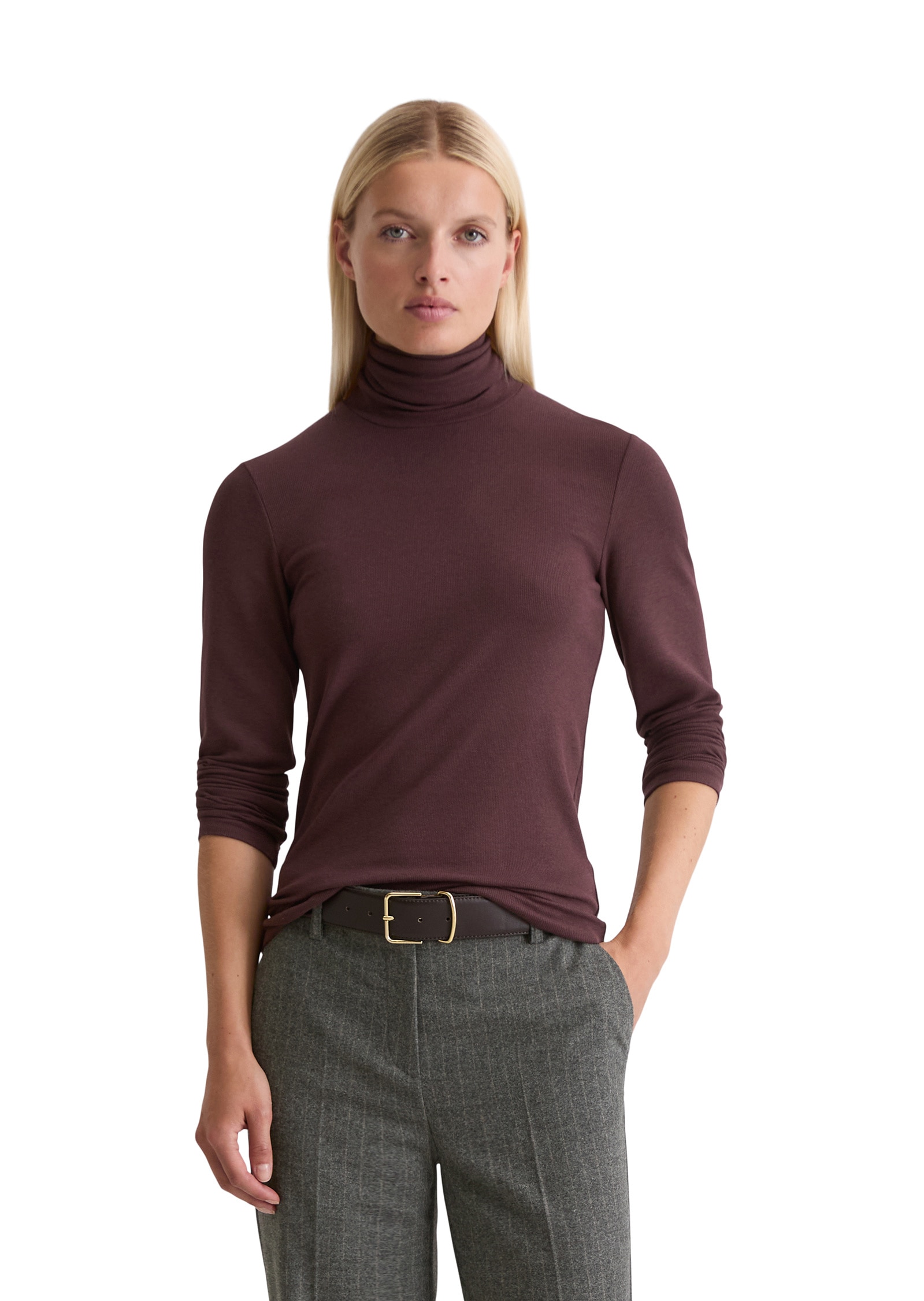 Marc OPolo Langarmshirt "aus soft geripptem Jersey" günstig online kaufen