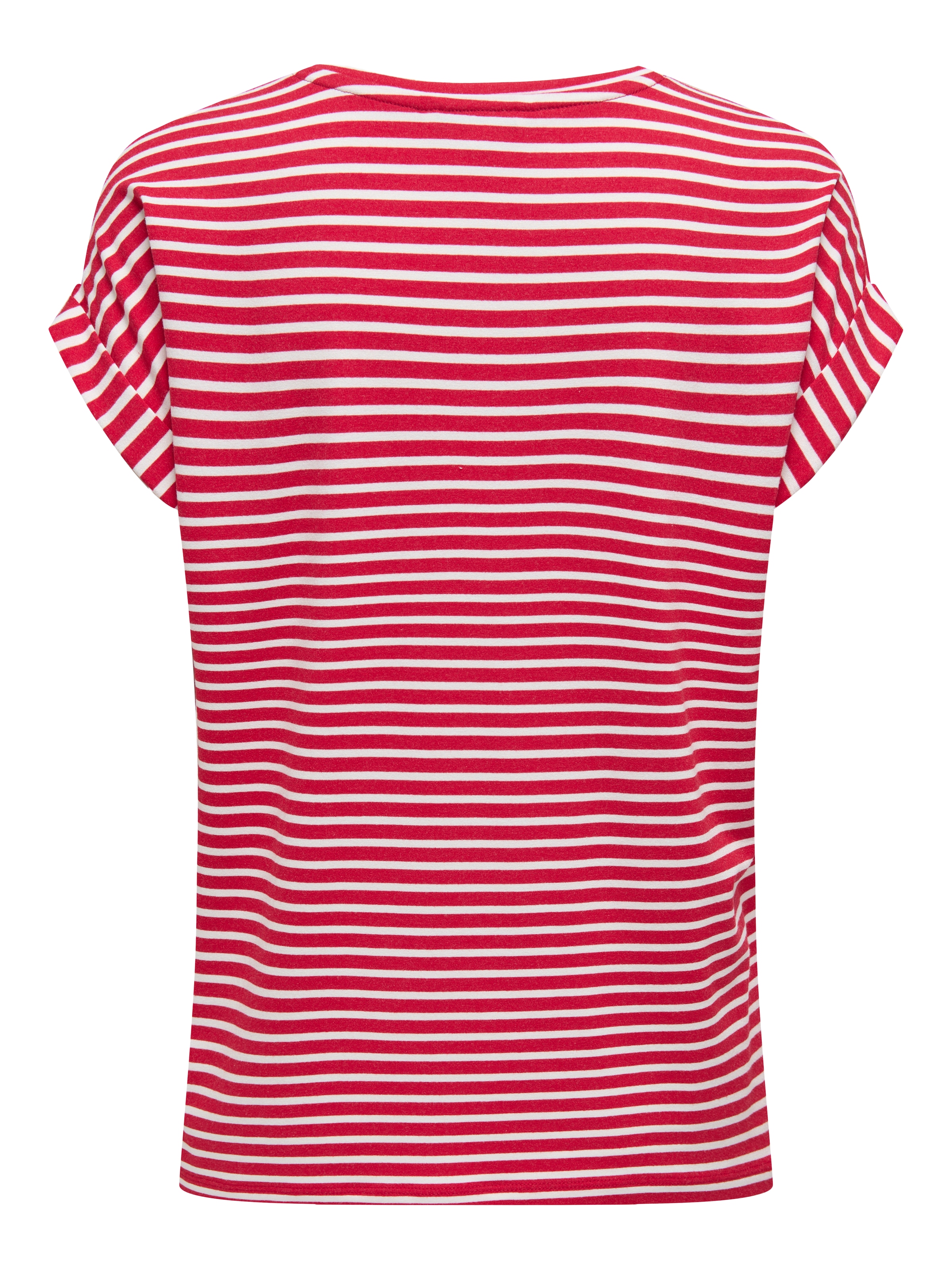 ONLY Kurzarmshirt »ONLMOSTER STRIPE S/S O-NECK TOP JRS NOOS« gestreift, lässig geschnitten, Jersey, Rundhals, Viskosemischung