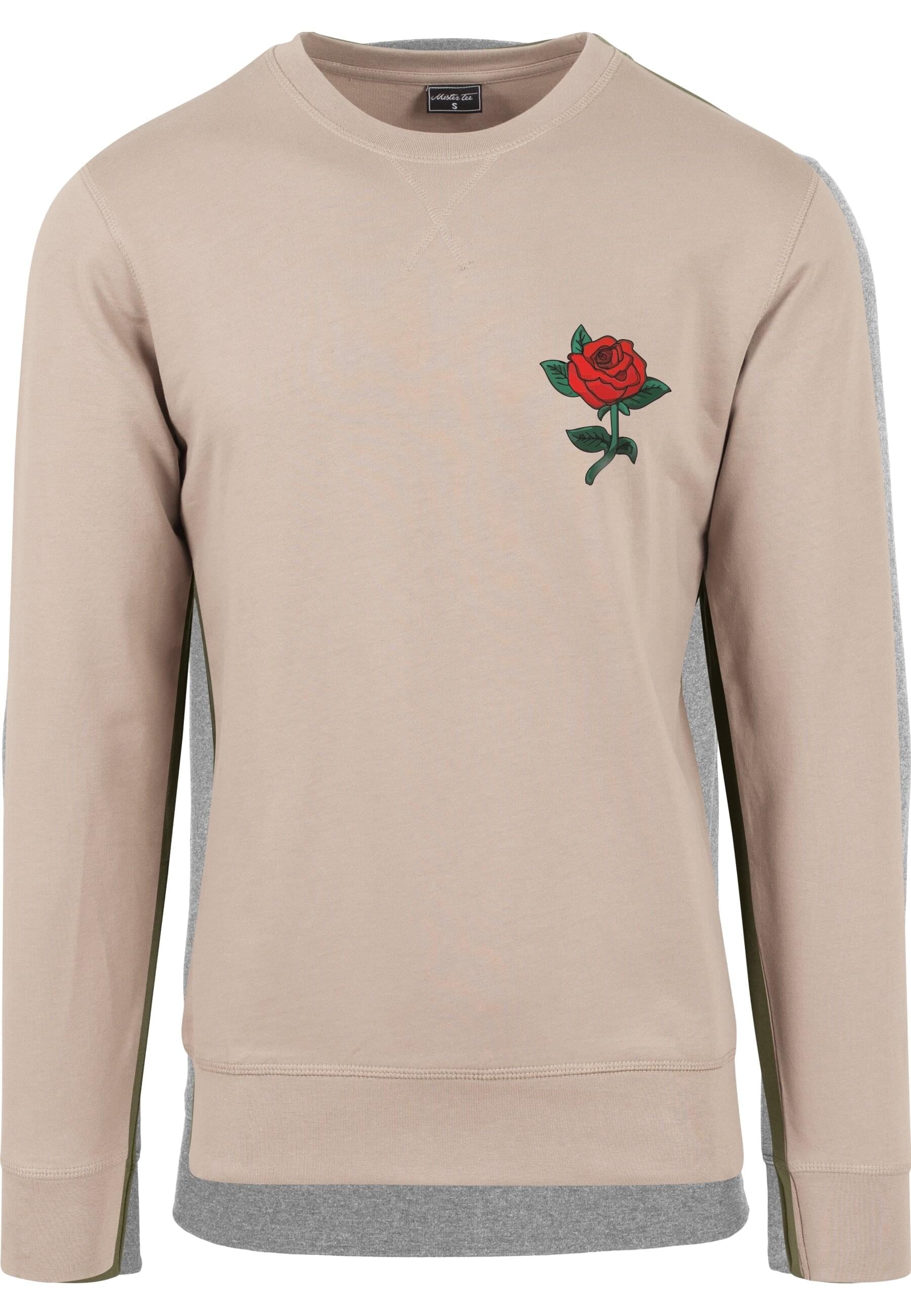 MisterTee Rundhalspullover "MisterTee Herren Rose Crewneck"