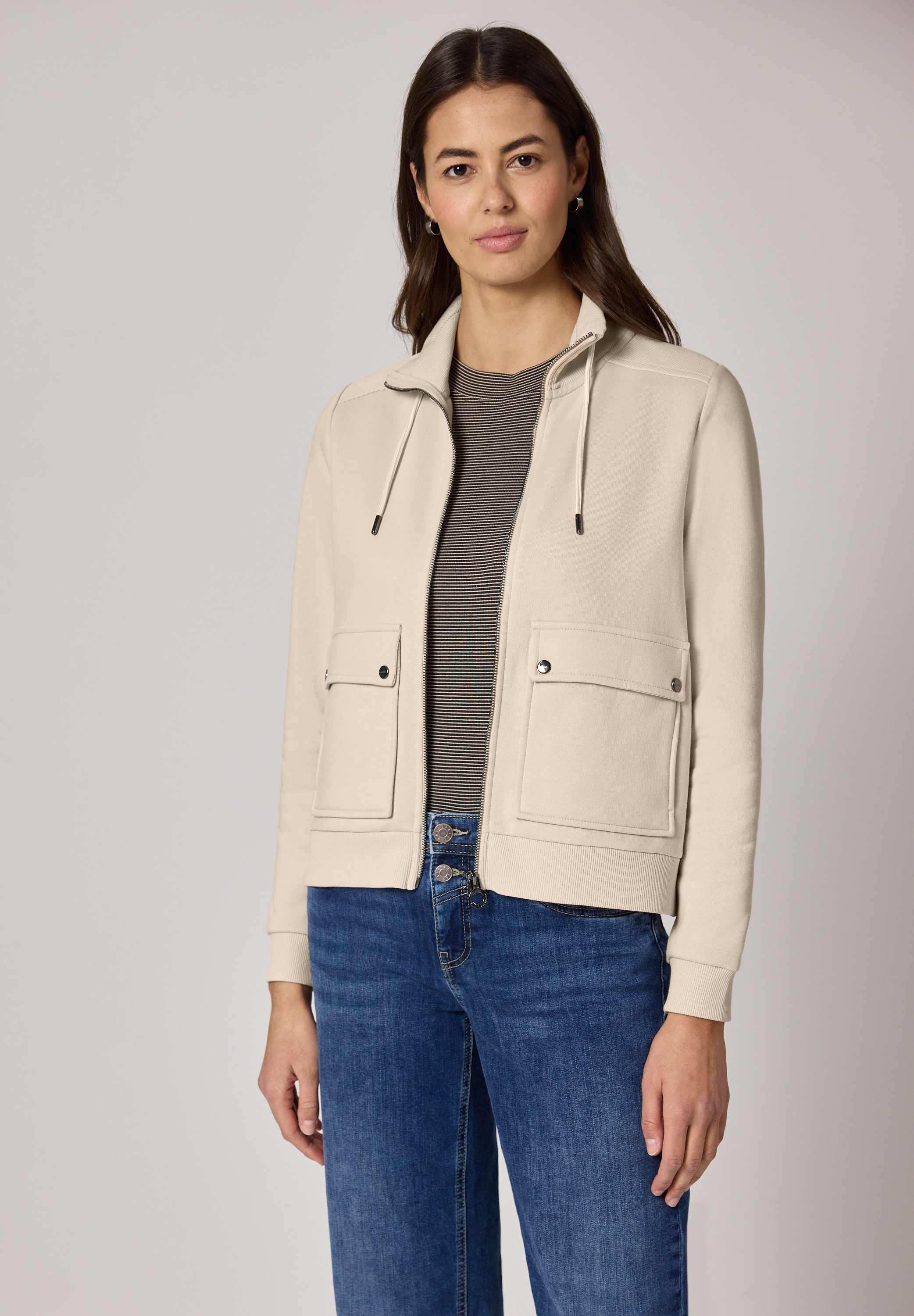 STREET ONE Kurzjacke ohne Kapuze mit Stehkragen günstig online kaufen