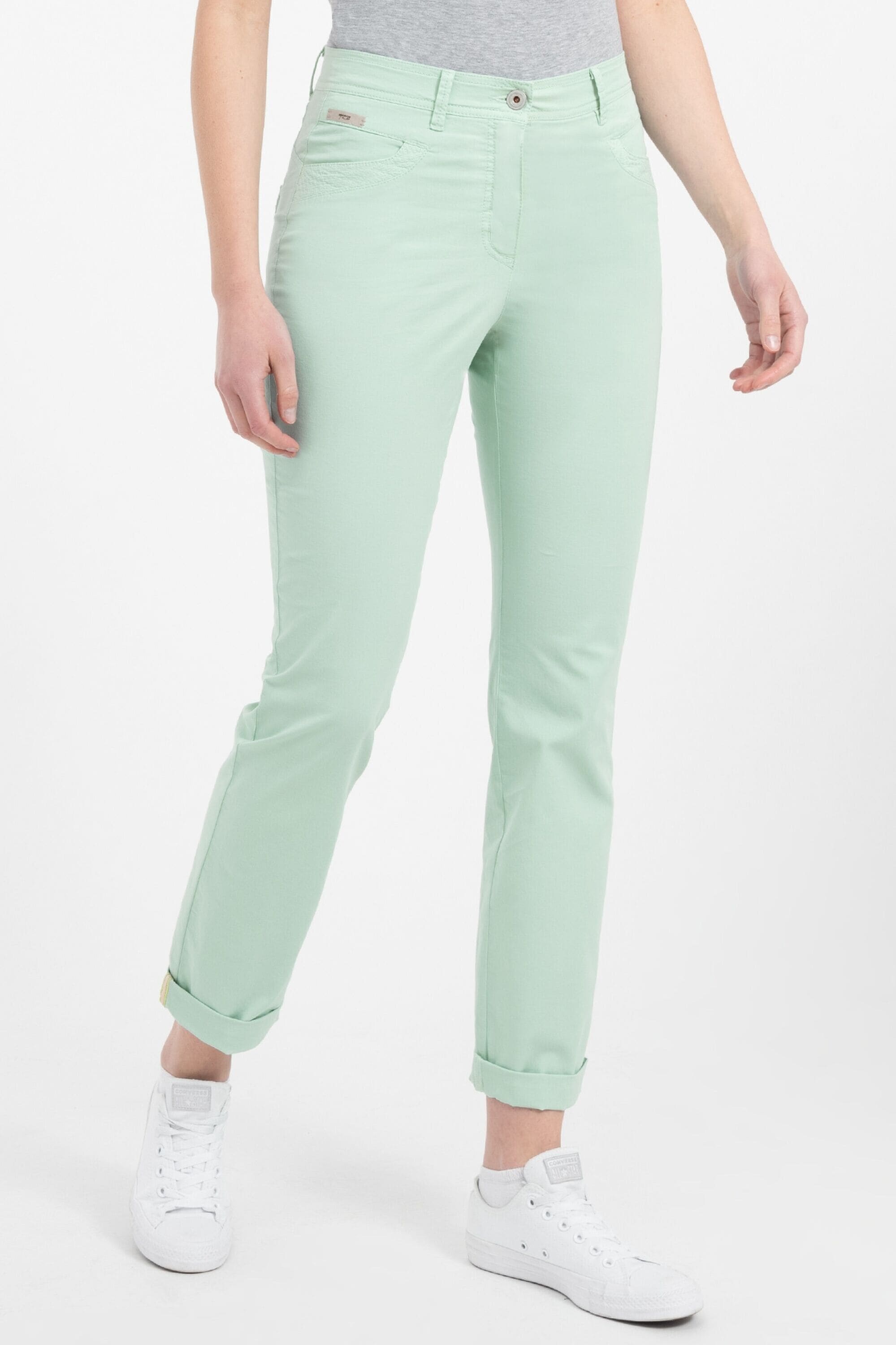 Recover Pants Stoffhose »COLETTE«, mit tonig bestickten Taschenblenden