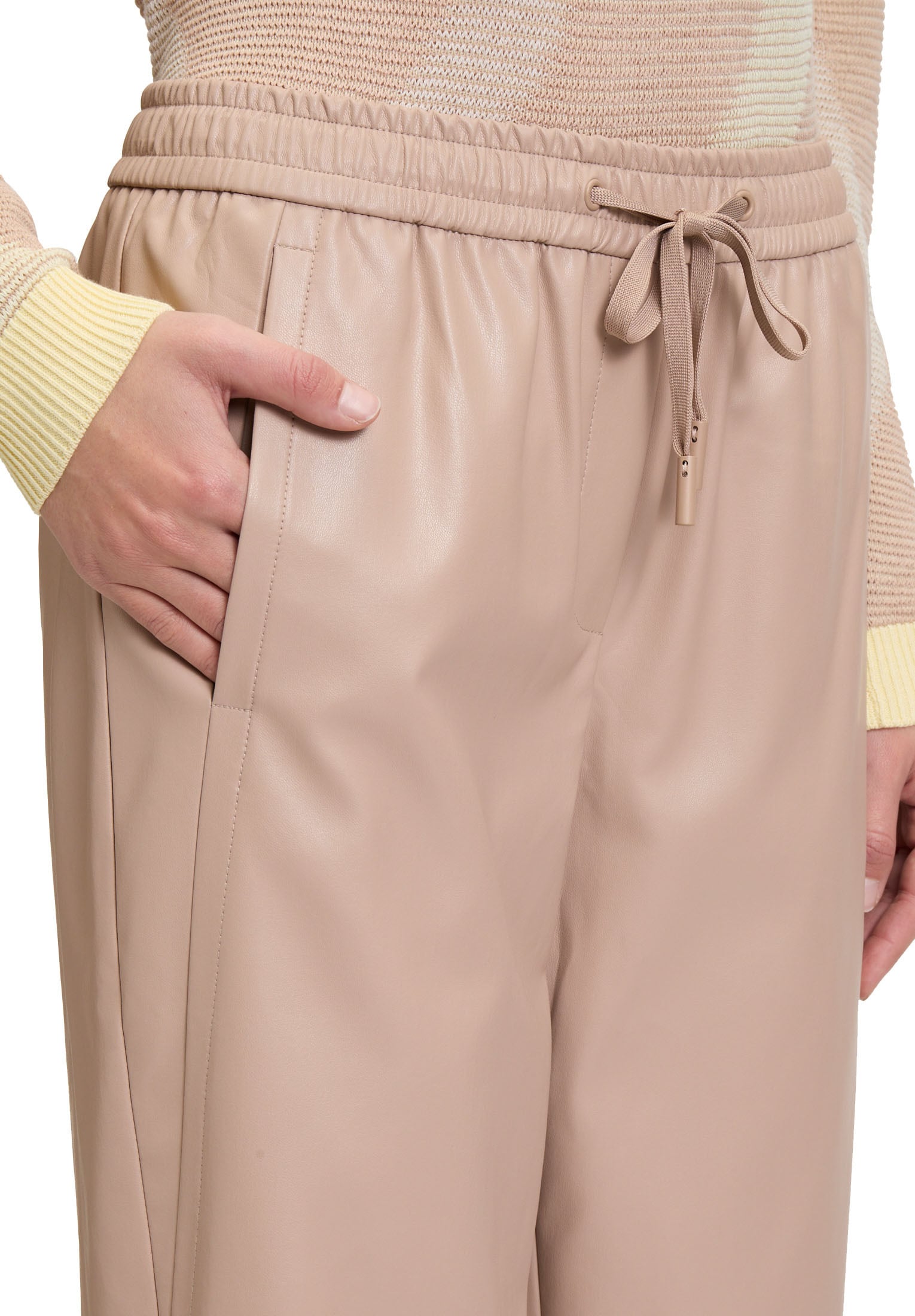 Betty&Co Schlupfhose »Betty & Co Damen Schlupfhose mit Bindegürtel«, Material