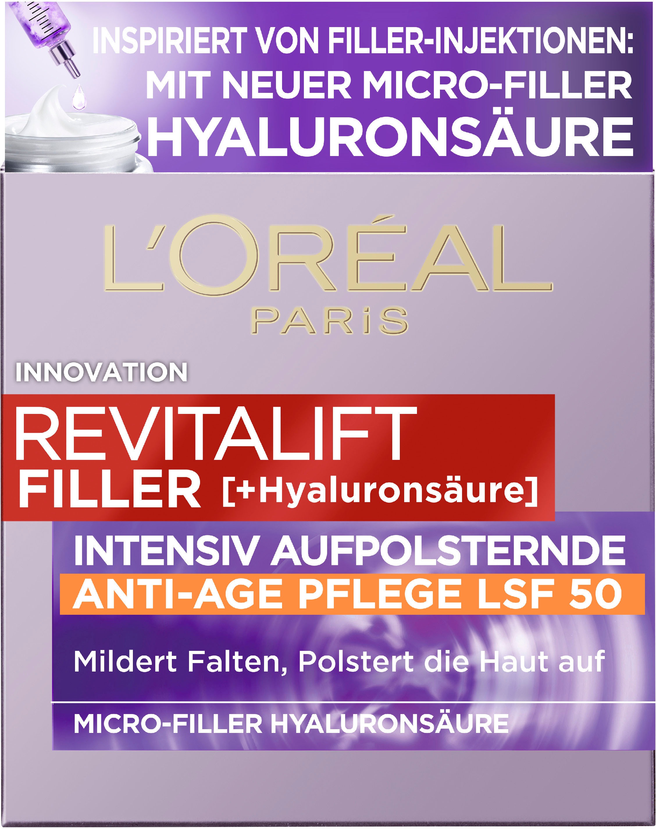 L'ORÉAL PARIS Tagescreme »Revitalift Filler Tag LSF 50«