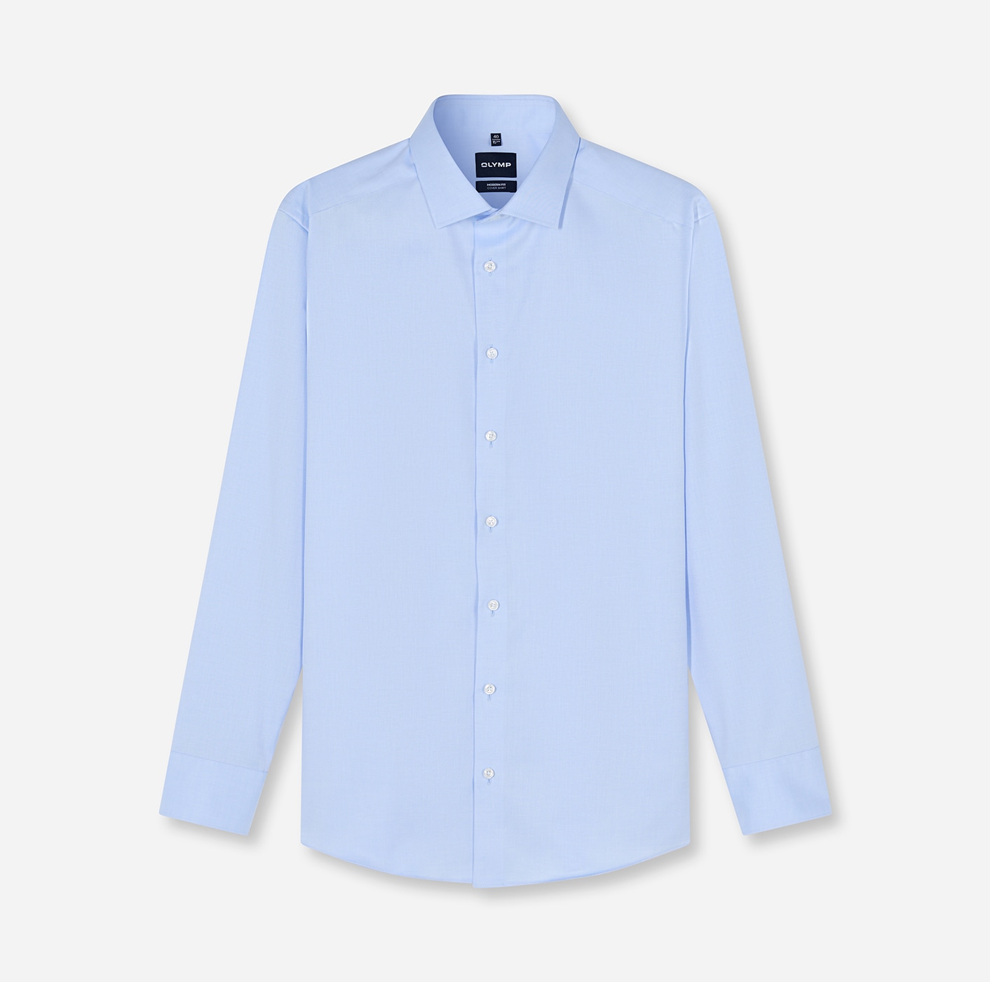 OLYMP Langarmhemd "Luxor Covershirt" höchste Blickdichte, bügelfrei, Businesshemd, Modern fit