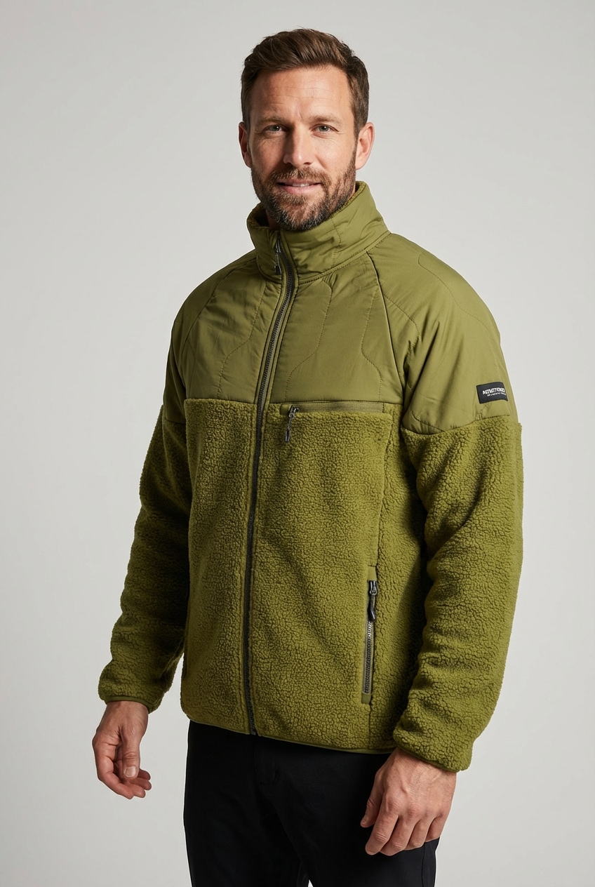 Icepeak Fleecejacke "MANTON" für Erwachsene, sportlicher Stil, lässige Passform, aus Polyester
