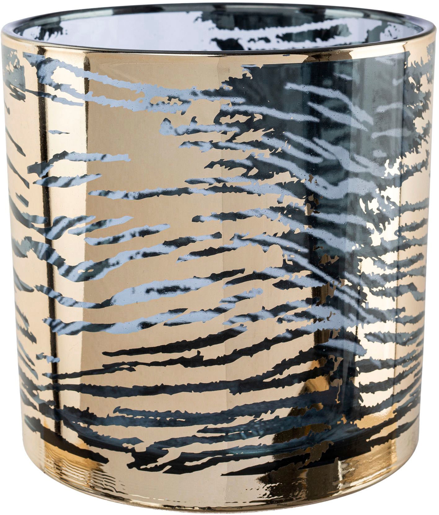 Creativ home Windlicht "Kerzenhalter LEOPARD" Teelichthalter aus Glas, Höhe günstig online kaufen